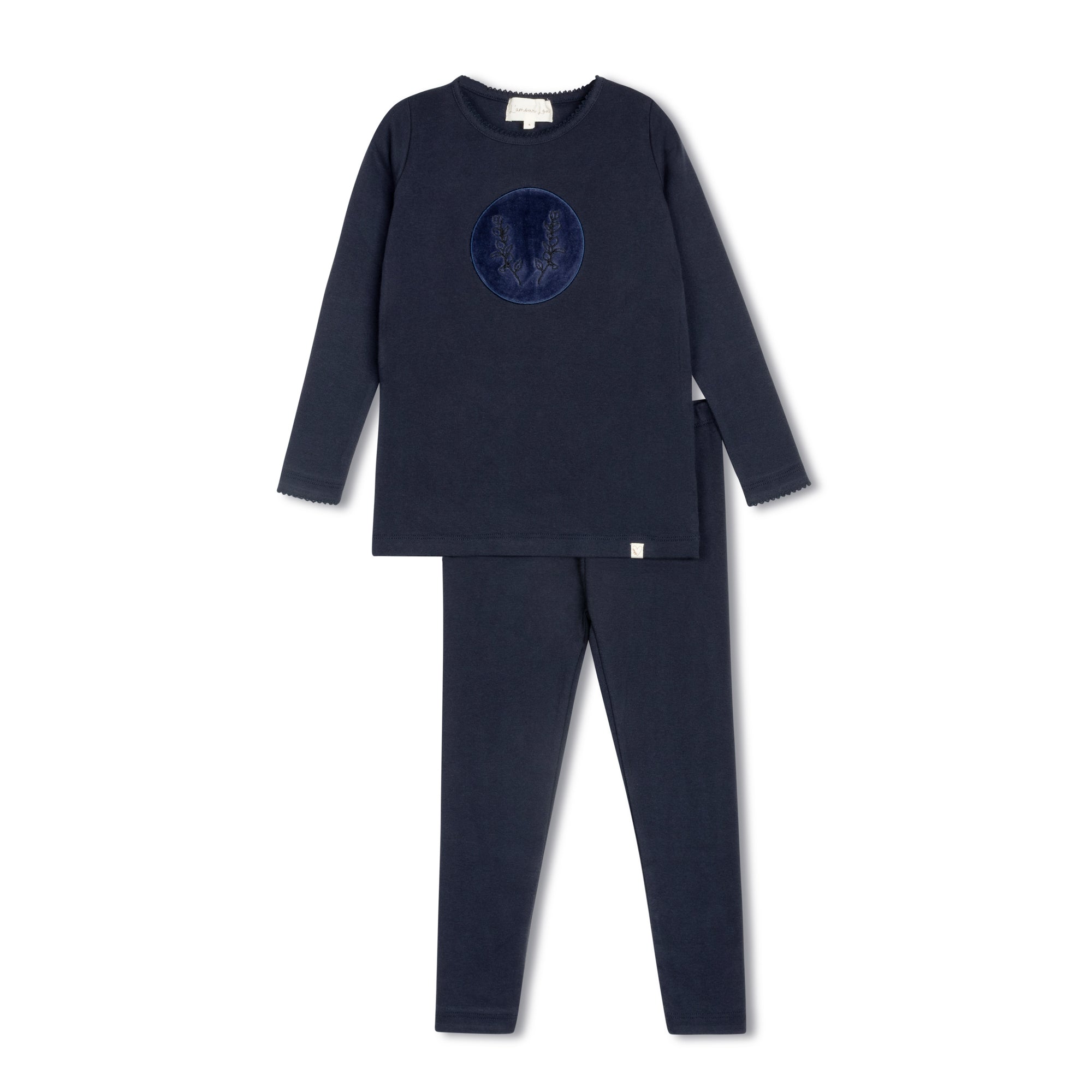 Navy Vine Patch Pajama