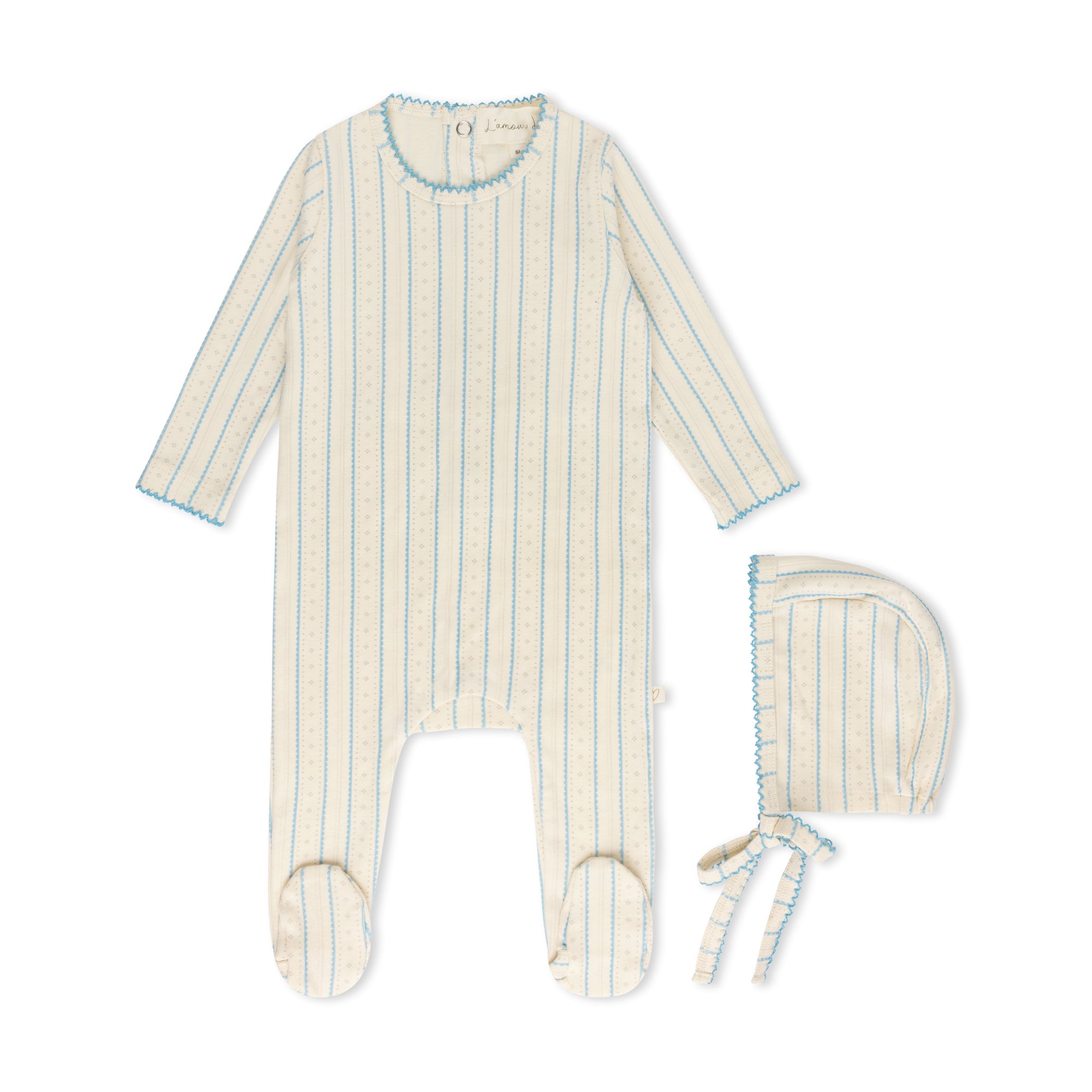 Blue Scallop Footie