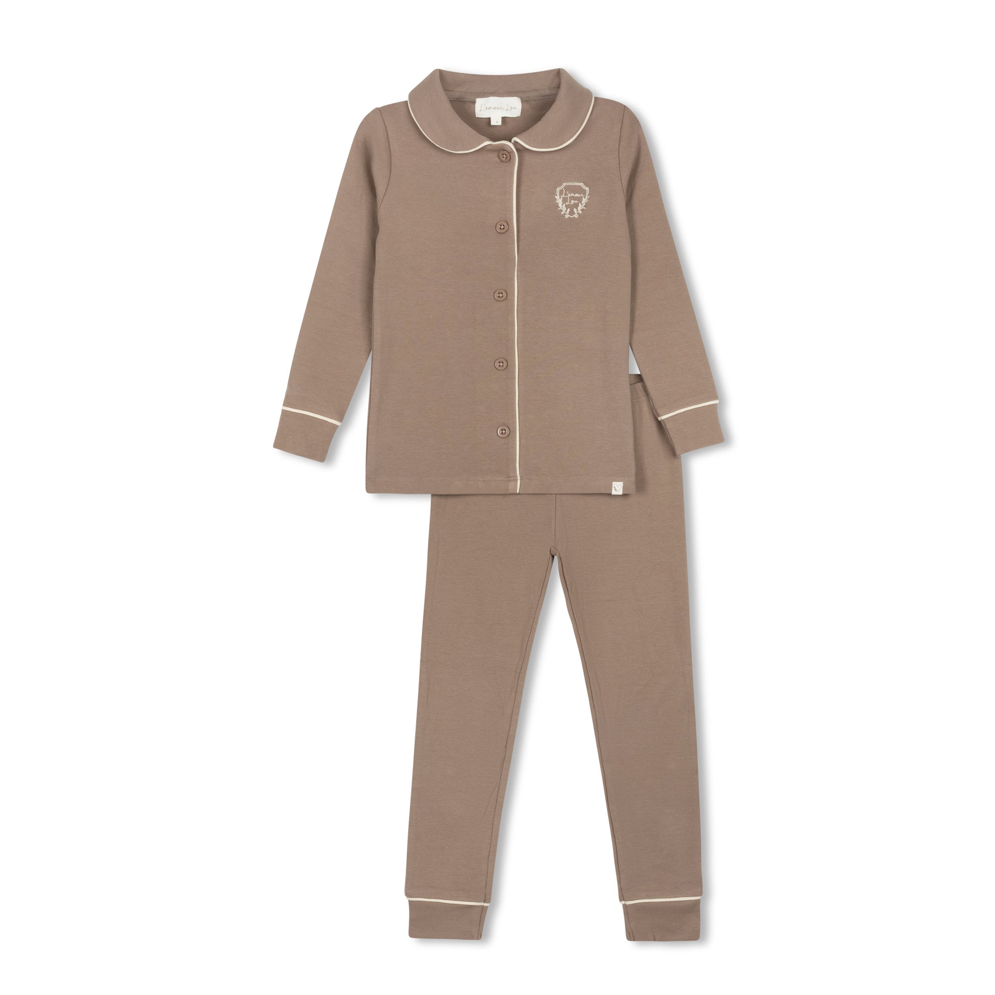 Mocha Grandpa Emblem Pajama