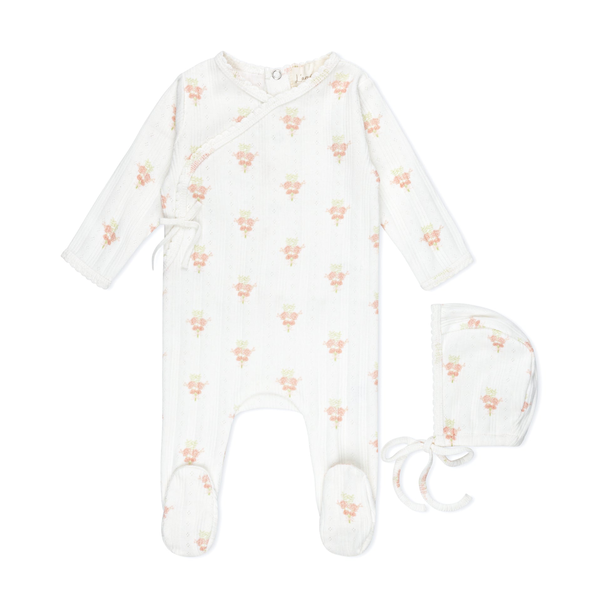 Flower Bouquet Pointelle Footie