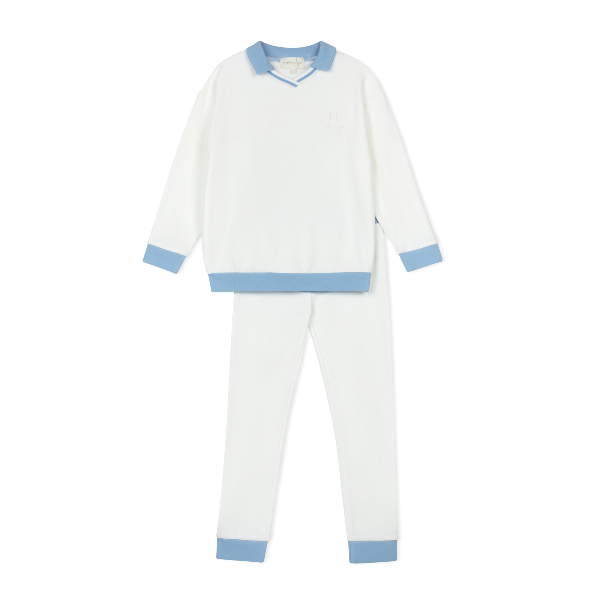 Blue Polo Embossed Pajama