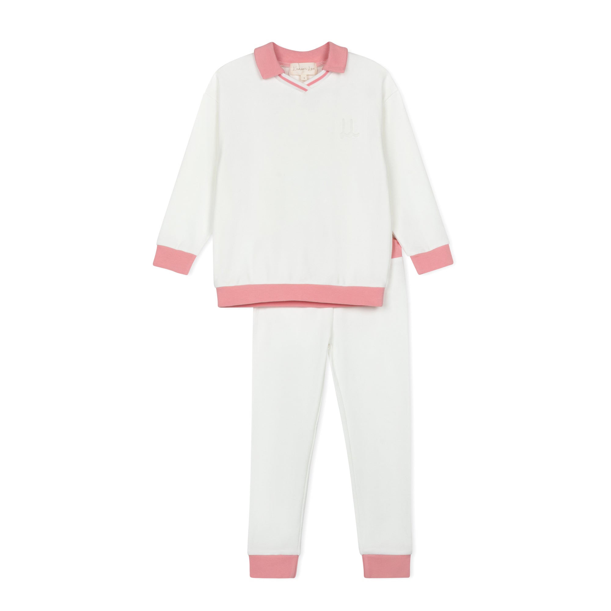 Pink Polo Embossed Pajama