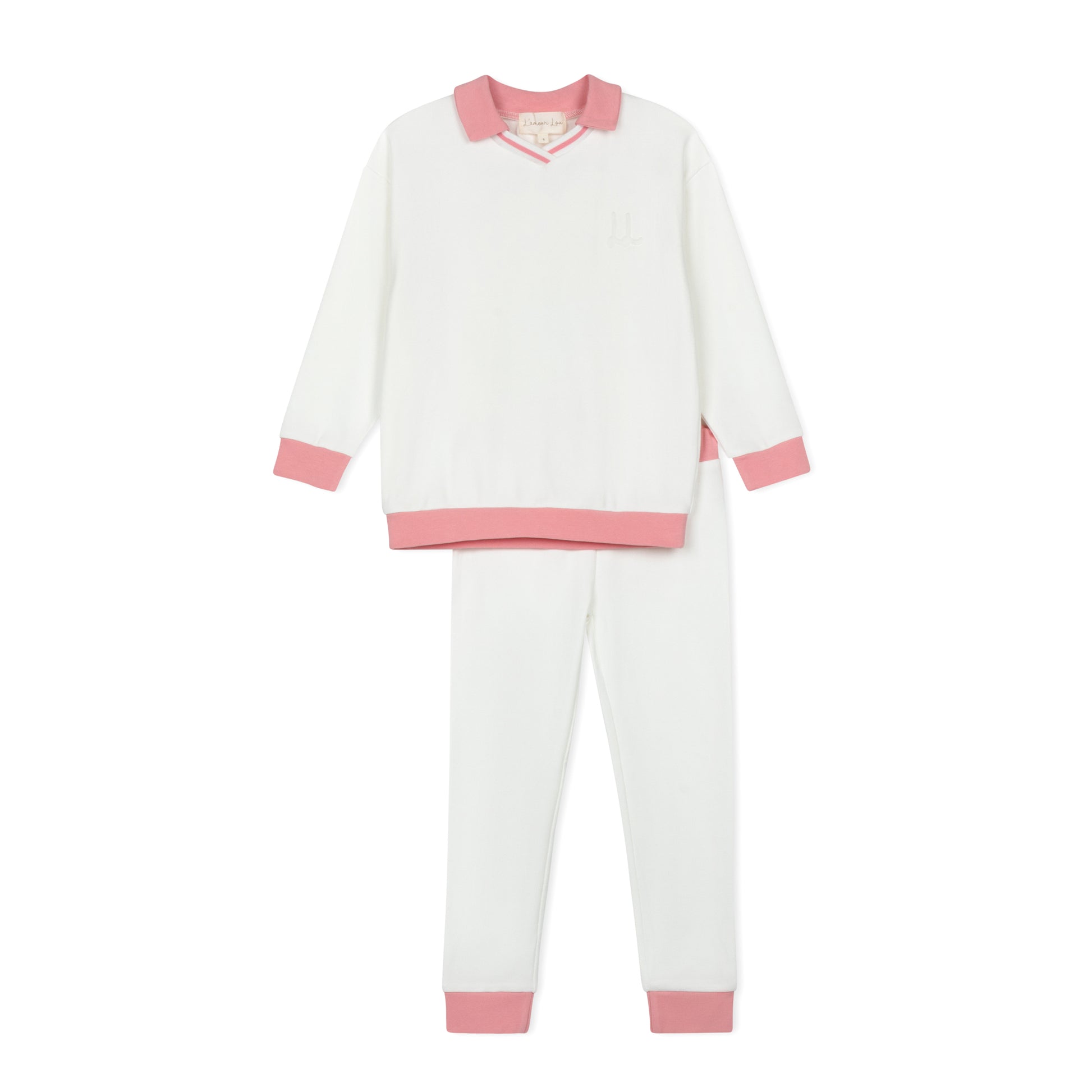 Pink Polo Embossed Pajama