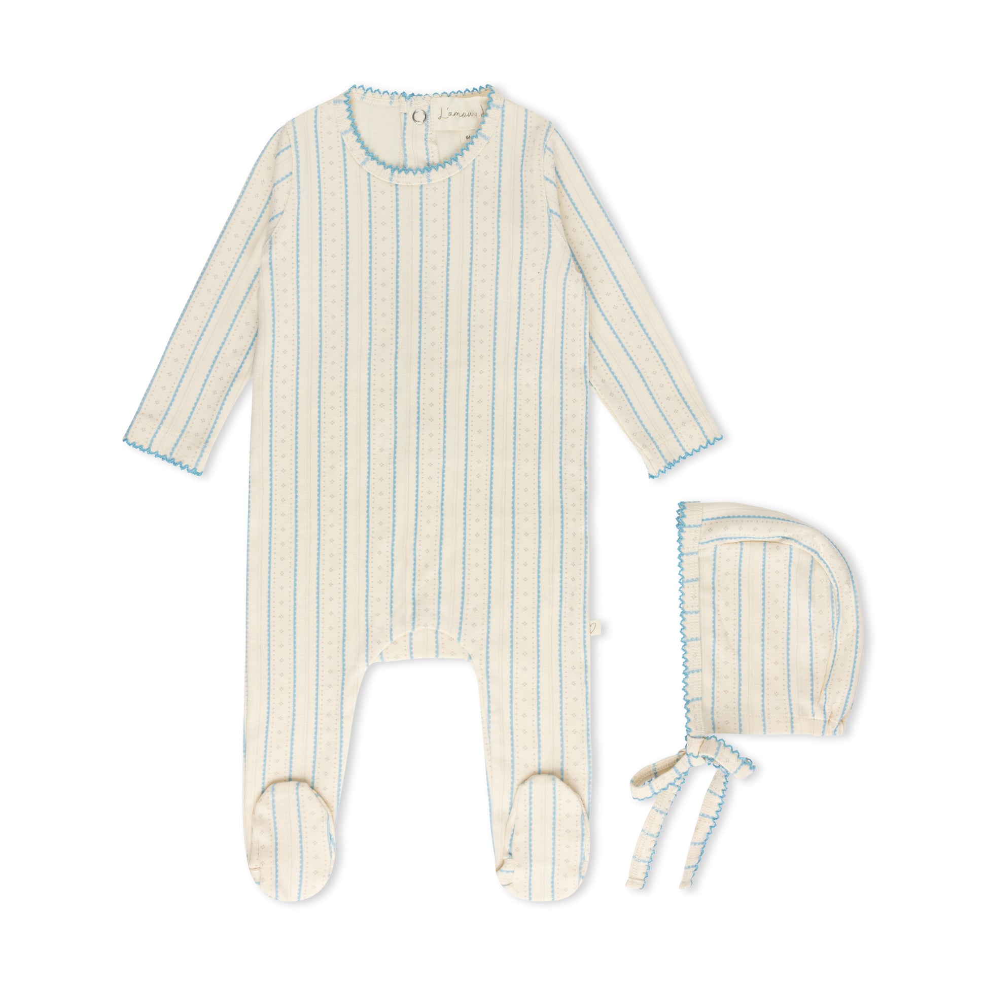 Blue Scallop Footie