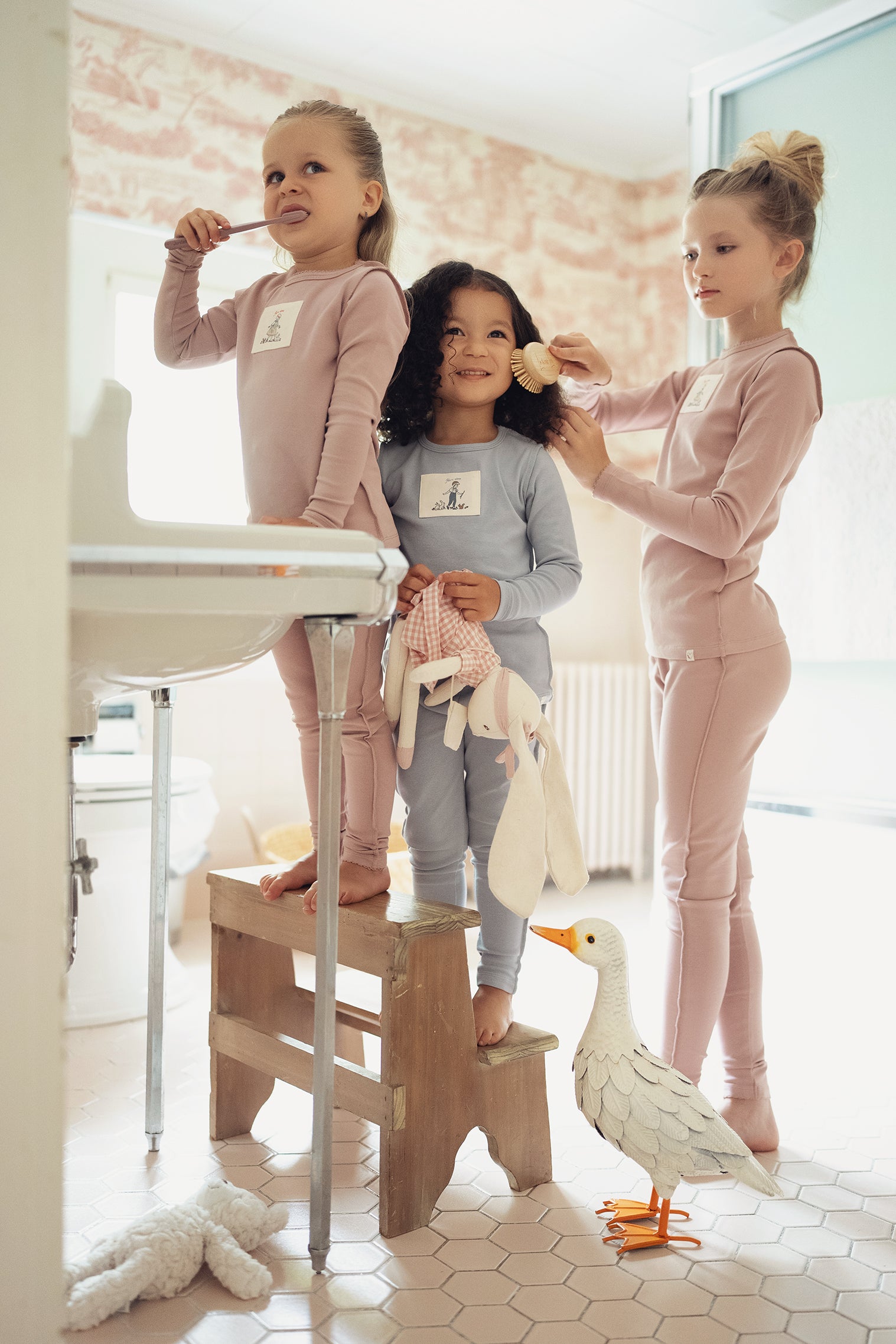 Light Blue Sweet Patch Pajama