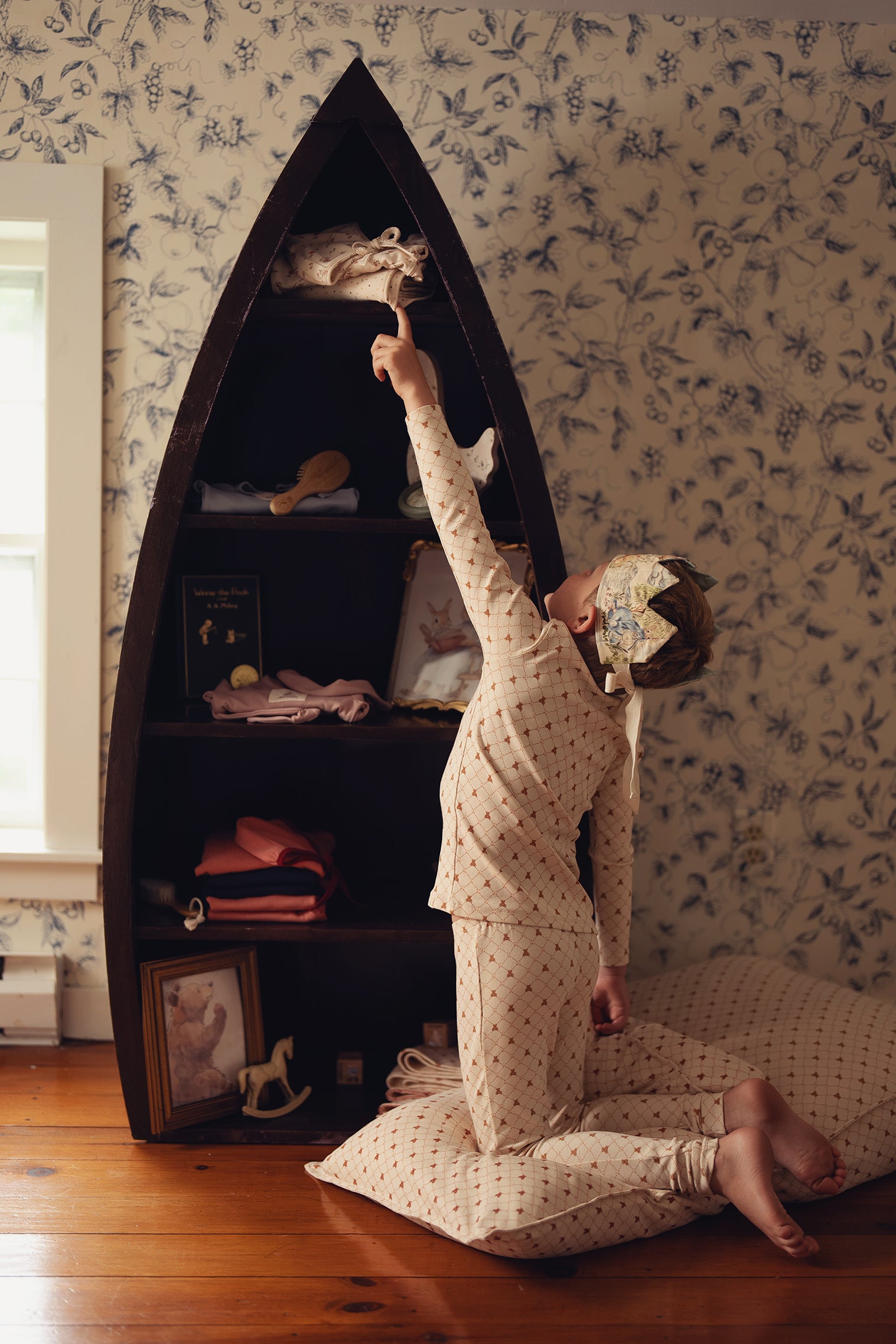 Taupe Boys Bear Grid Pajama