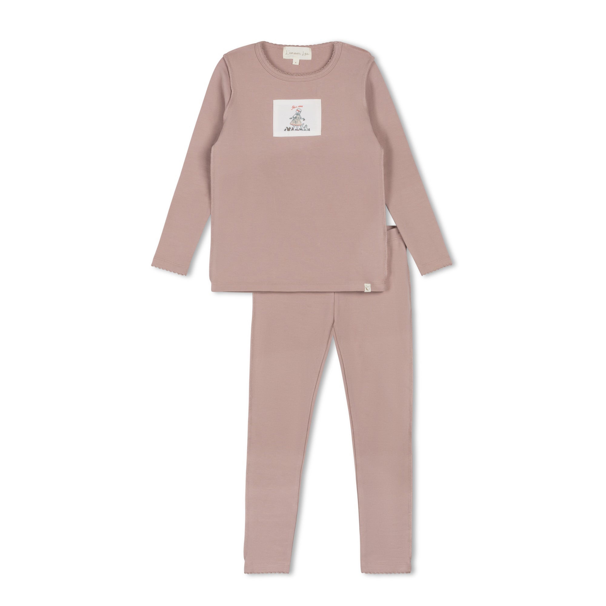 Dusty Rose Sweet Patch Pajama