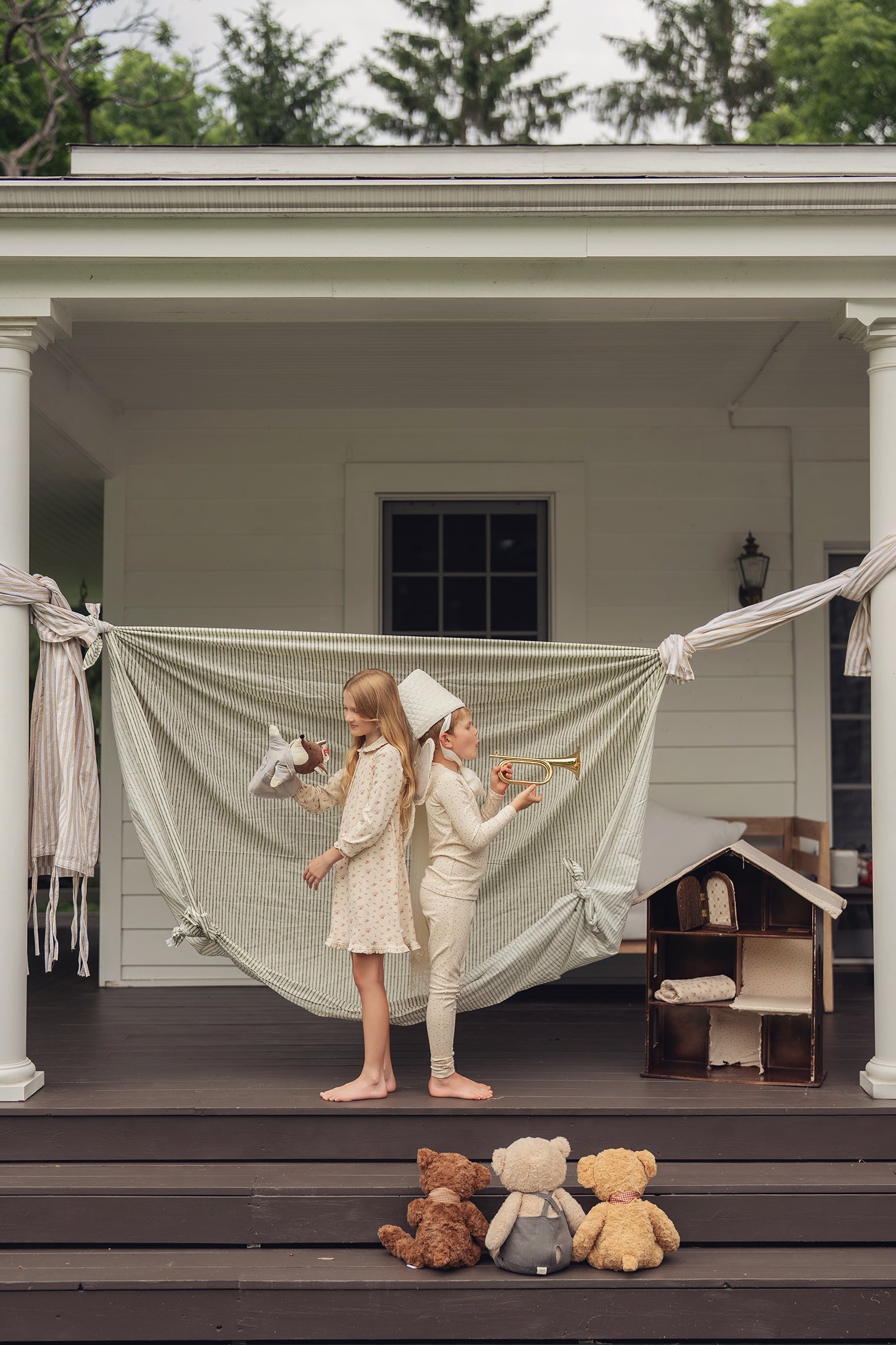 Taupe Vintage Dots Pajama