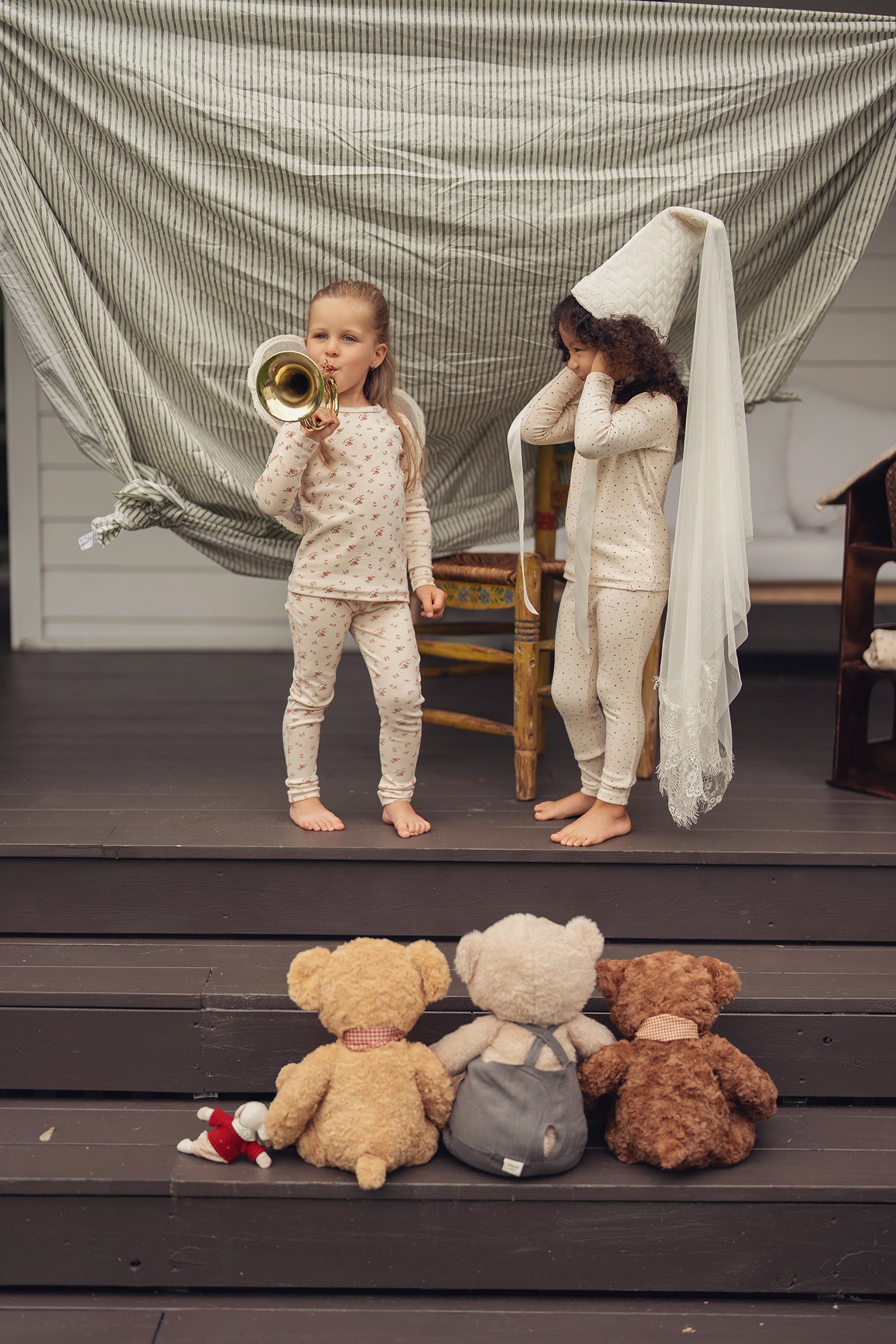 Taupe Vintage Dots Pajama