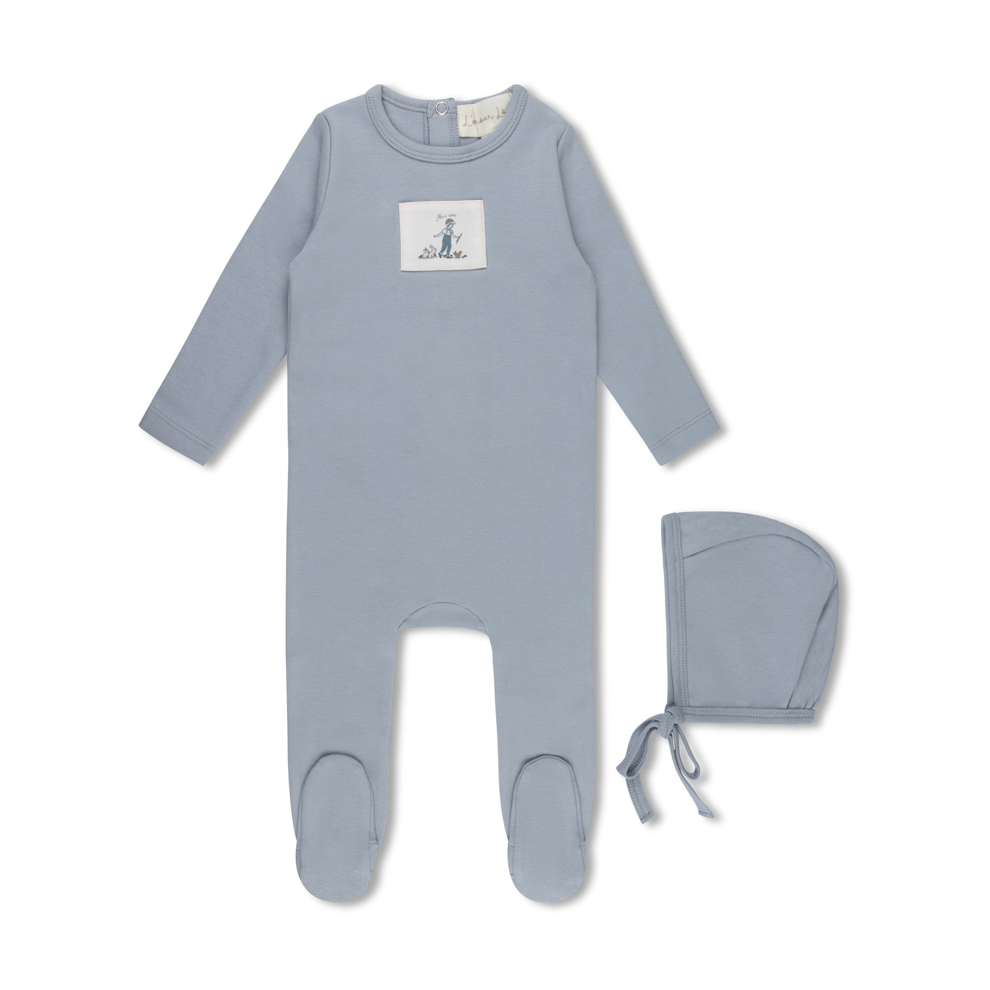 Light Blue Sweet Patch Footie