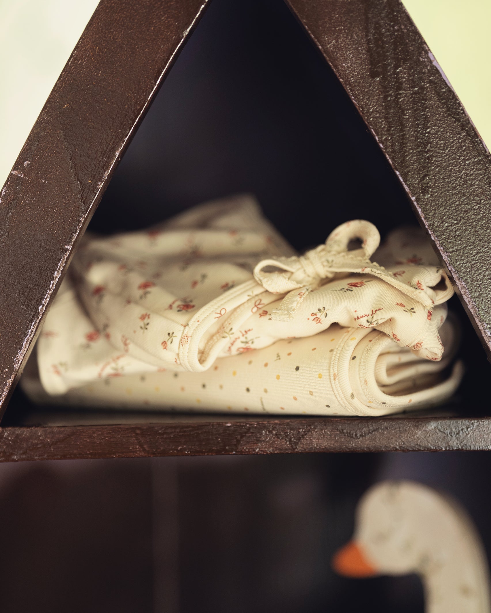 Taupe Vintage Dots Blanket