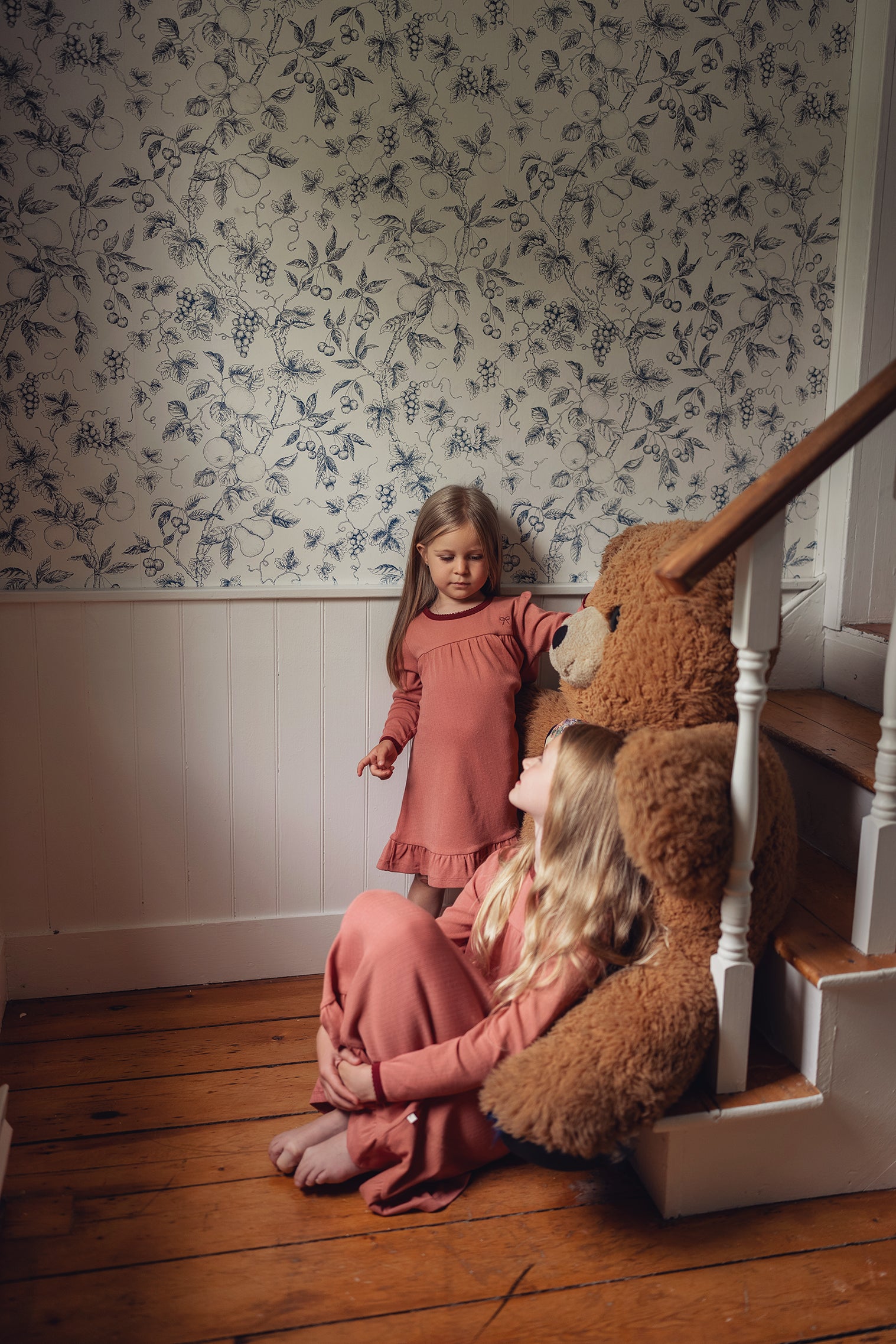 Dusty Pink Pointelle Bow Nightgown