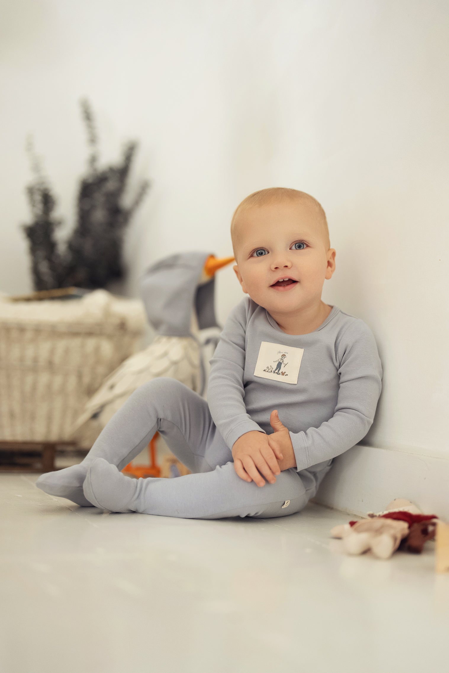 Light Blue Sweet Patch Footie