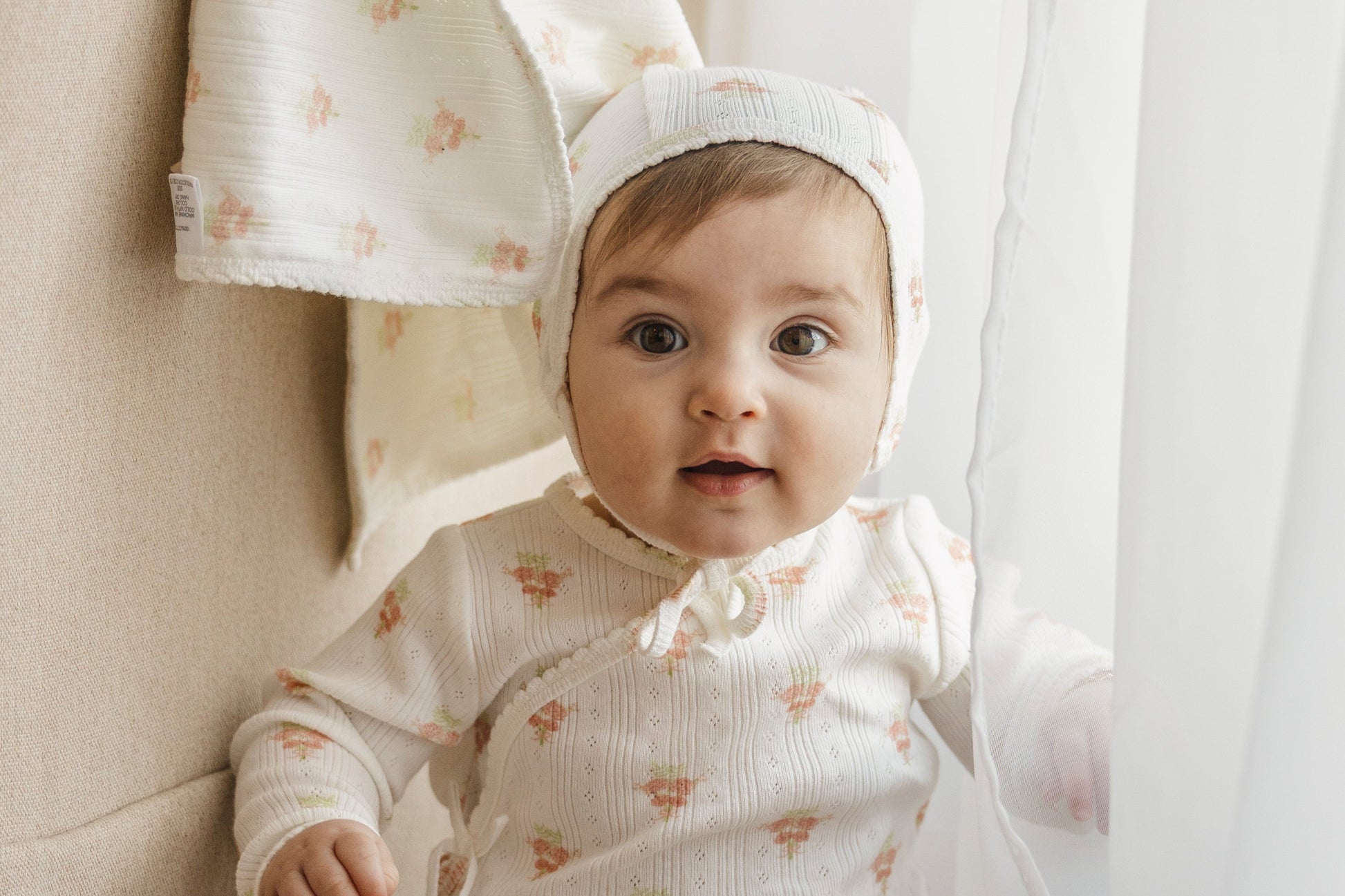 Flower Bouquet Pointelle Footie