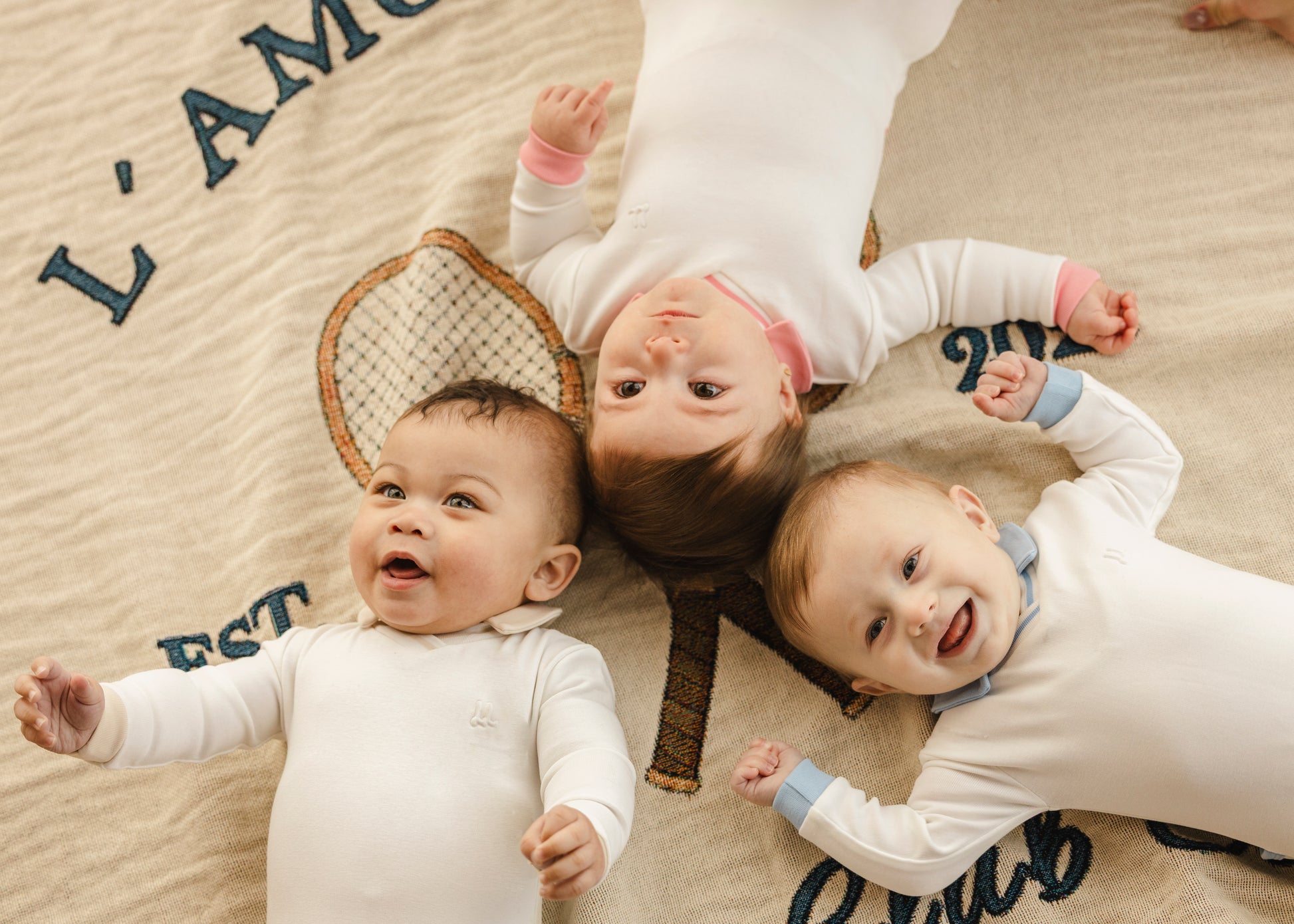 Sand Polo Embossed Footie