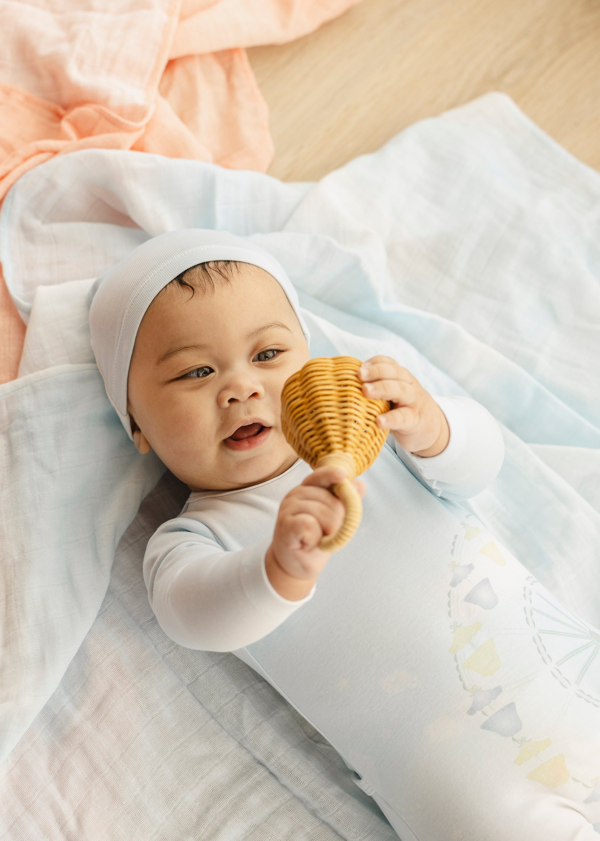 Blue Tye Dye Ferris Wheel Footie