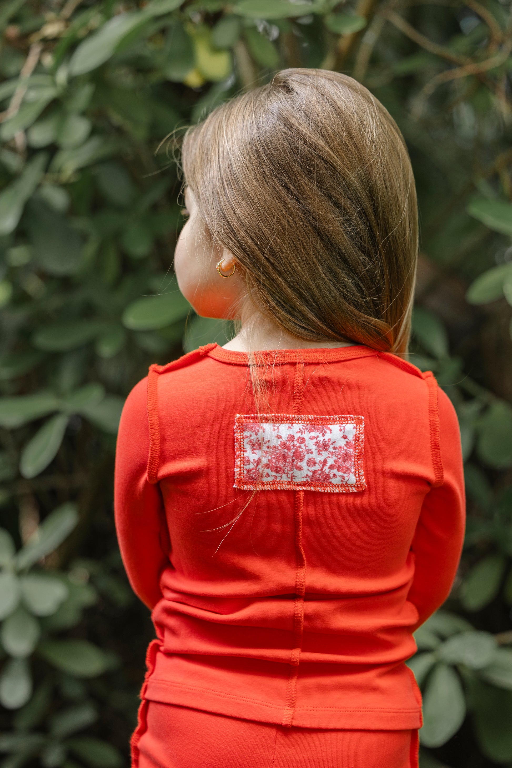 Candy Red Inside Seams Patch Pajama