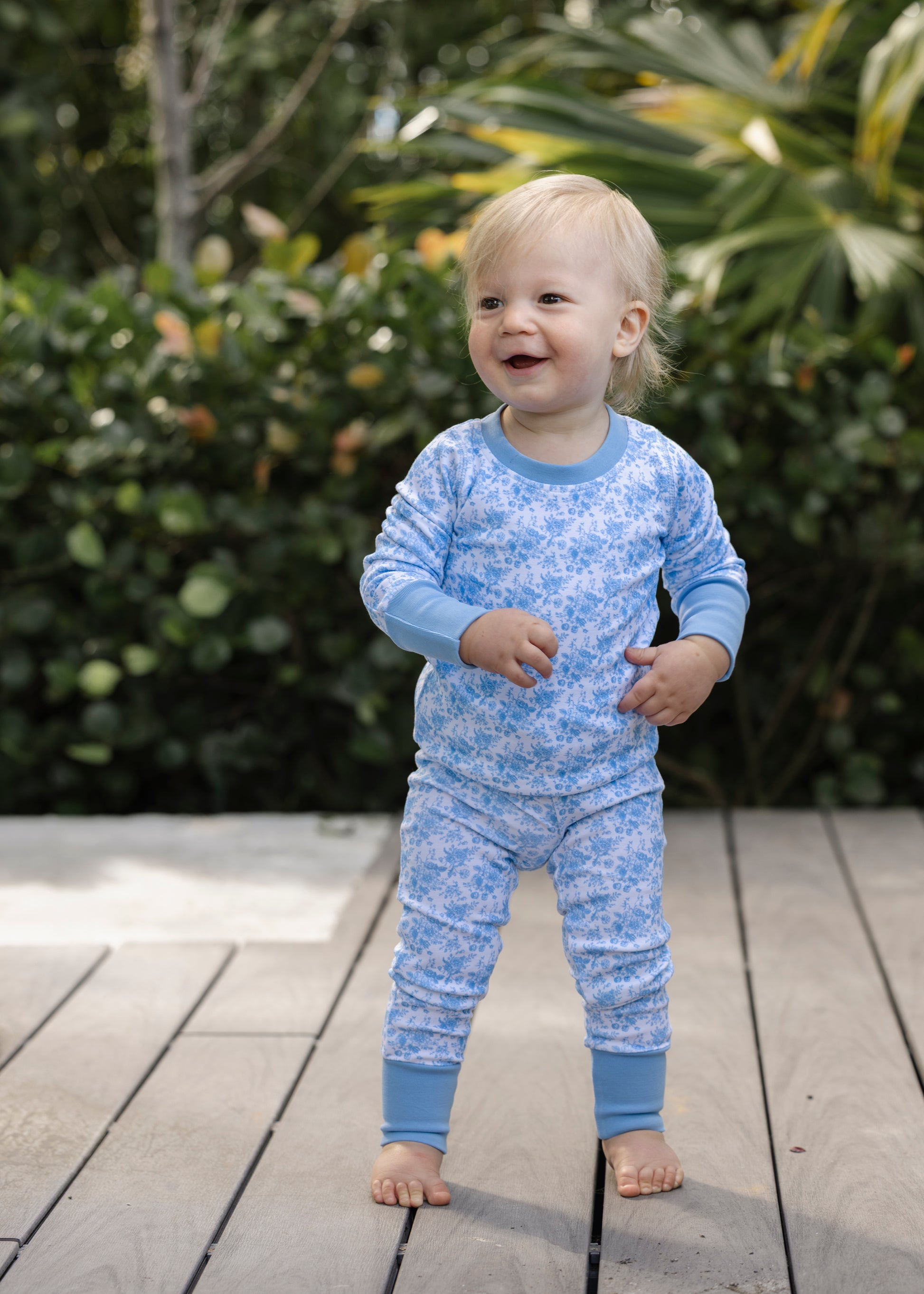 Crystal Blue Toile Pajama