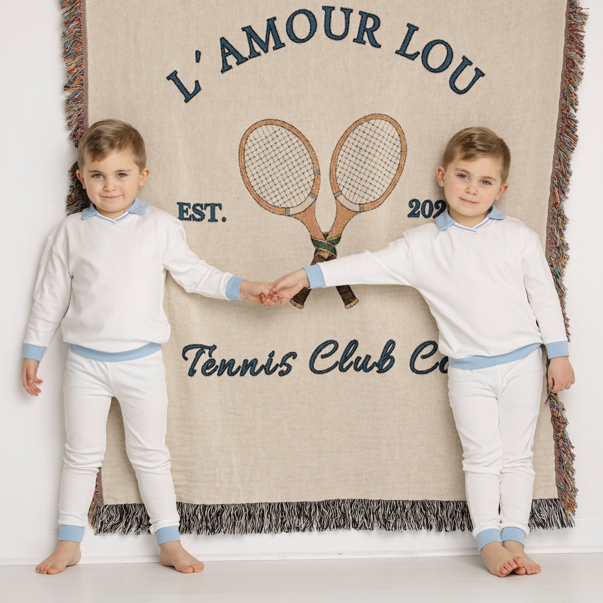 Blue Polo Embossed Pajama