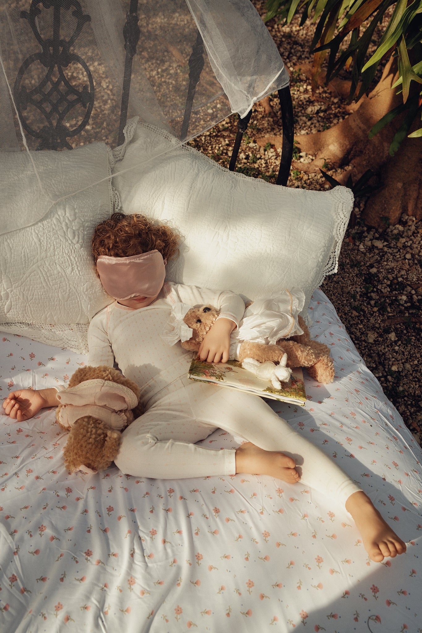 Pink Floral Striped Pajama