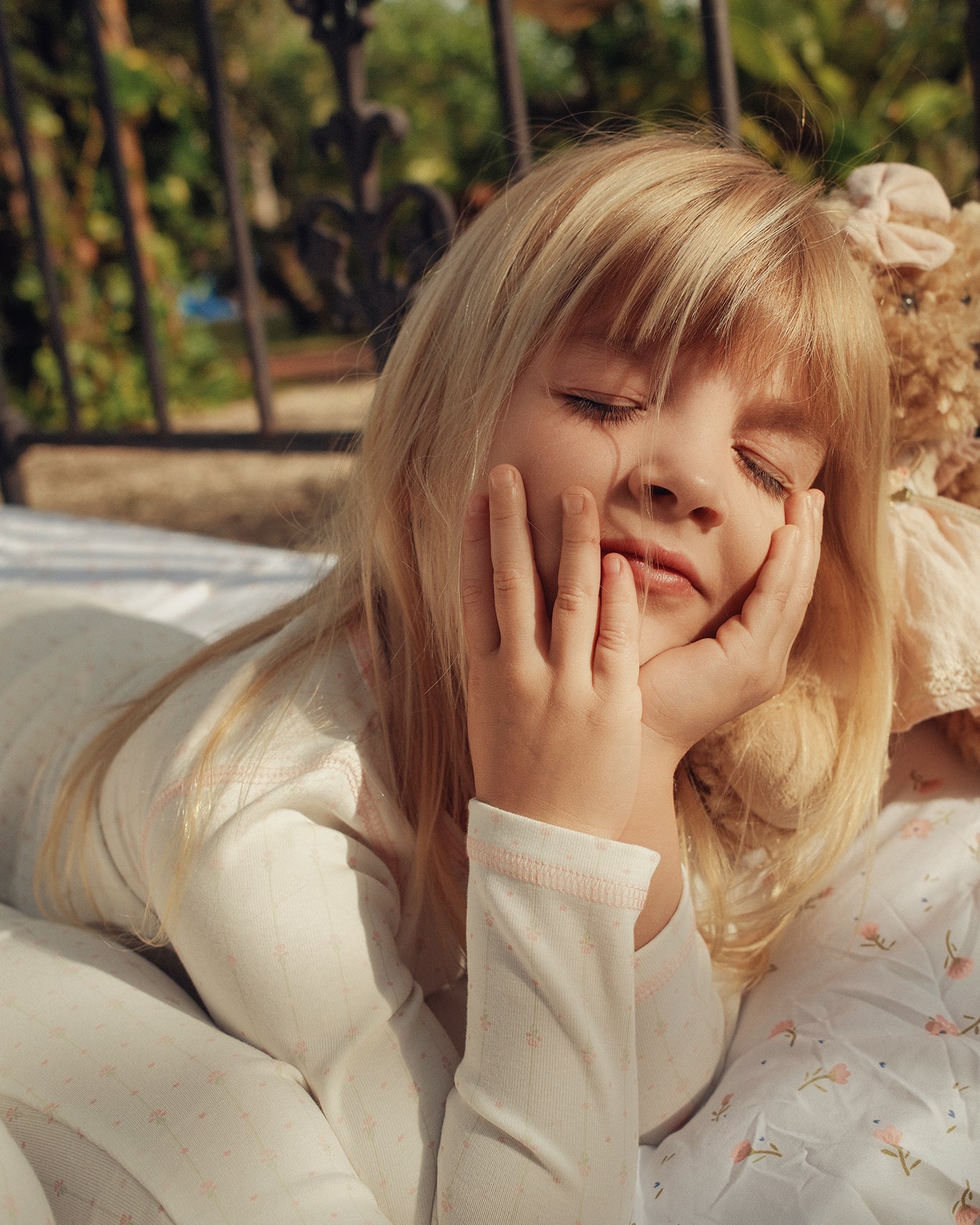 Pink Floral Striped Pajama