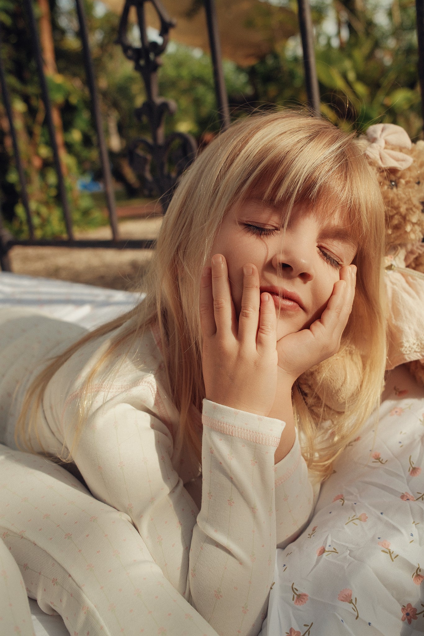 Pink Floral Striped Pajama