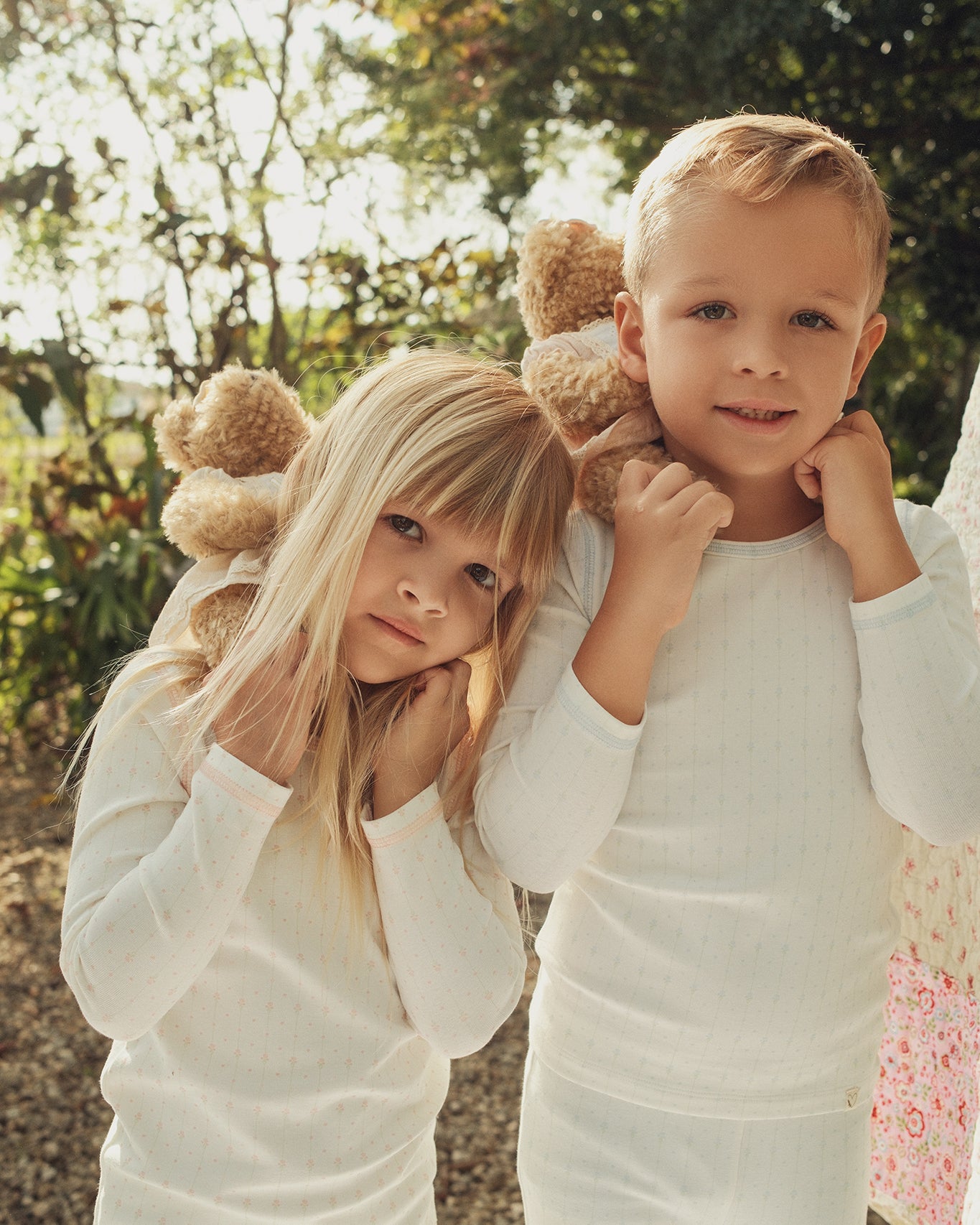 Blue Floral Striped Pajama