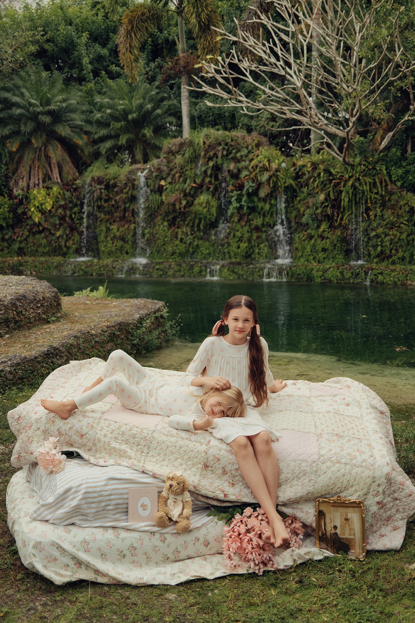 Flower Bouquet Pointelle Pajama