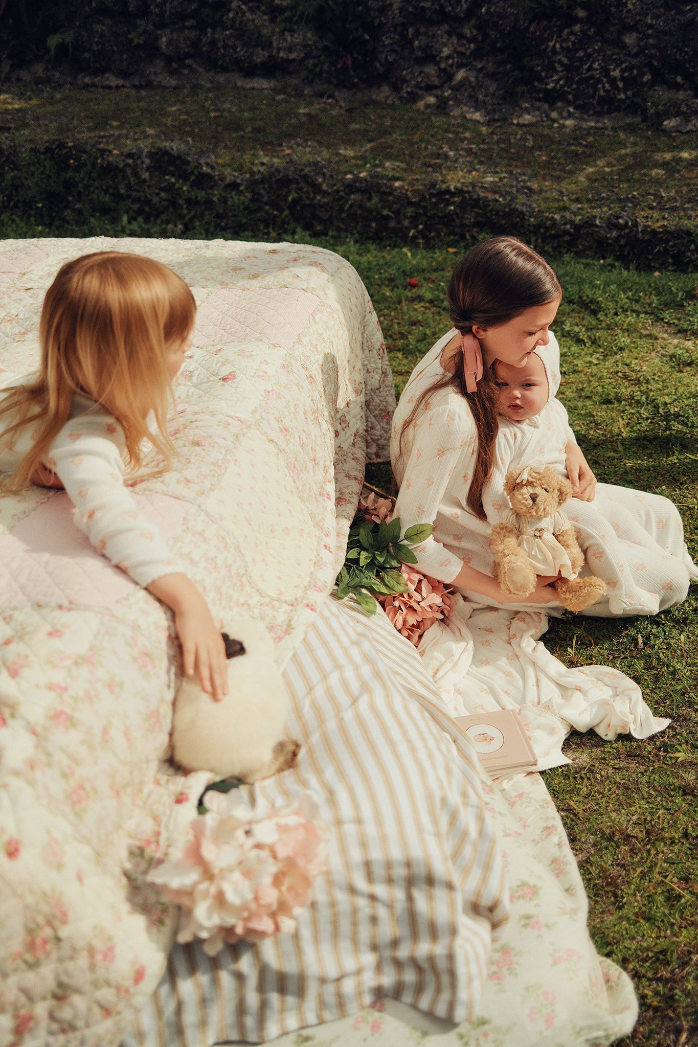 Flower Bouquet Pointelle Footie