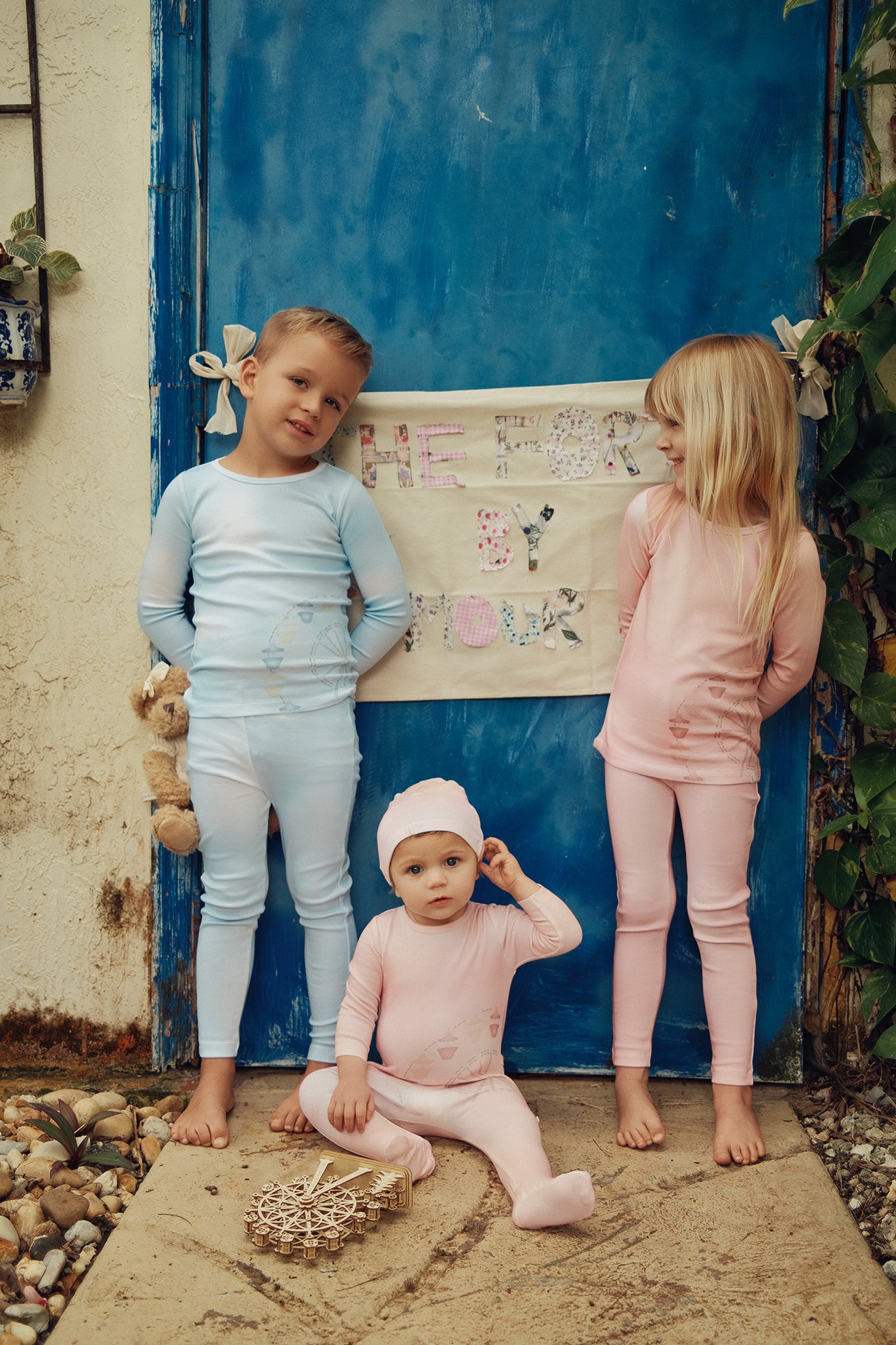 Blue Tye Dye Ferris Wheel Pajama
