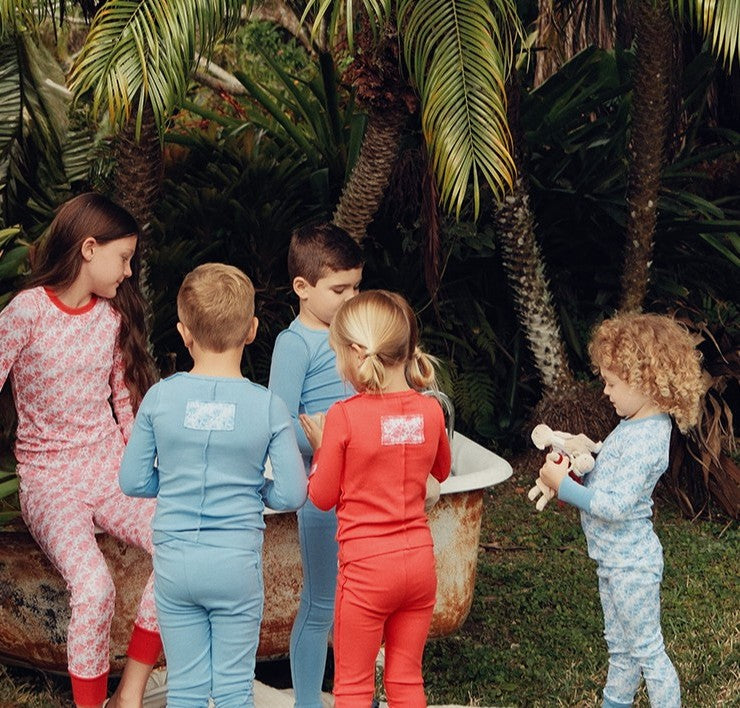 Candy Red Inside Seams Patch Pajama