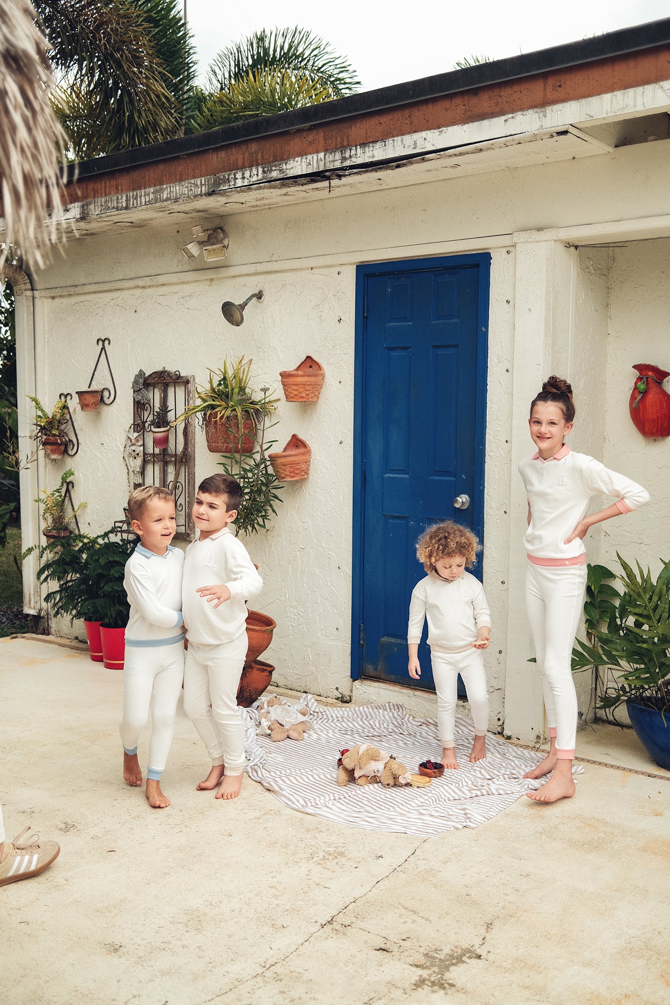 Sand Polo Embossed Pajama