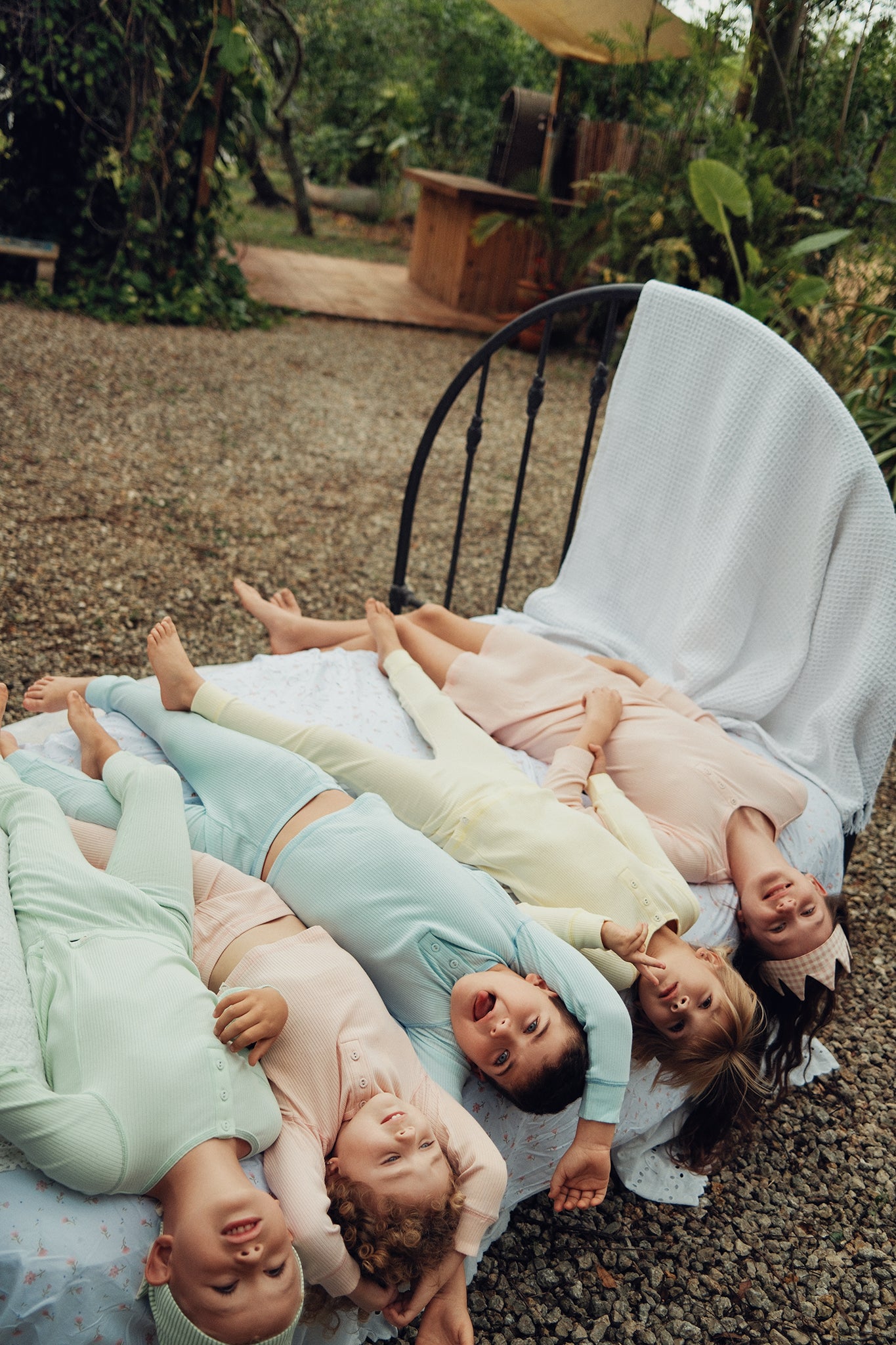 Lemon Ice Ribbed Henley Pajama