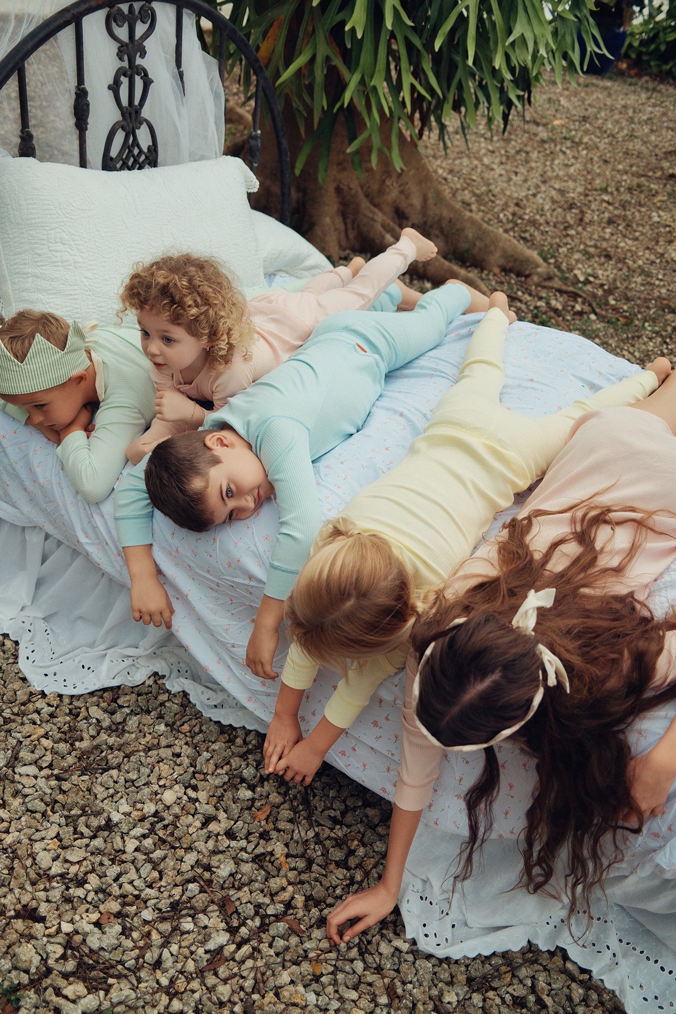 Pastel Pink Ribbed Henley Nightgown