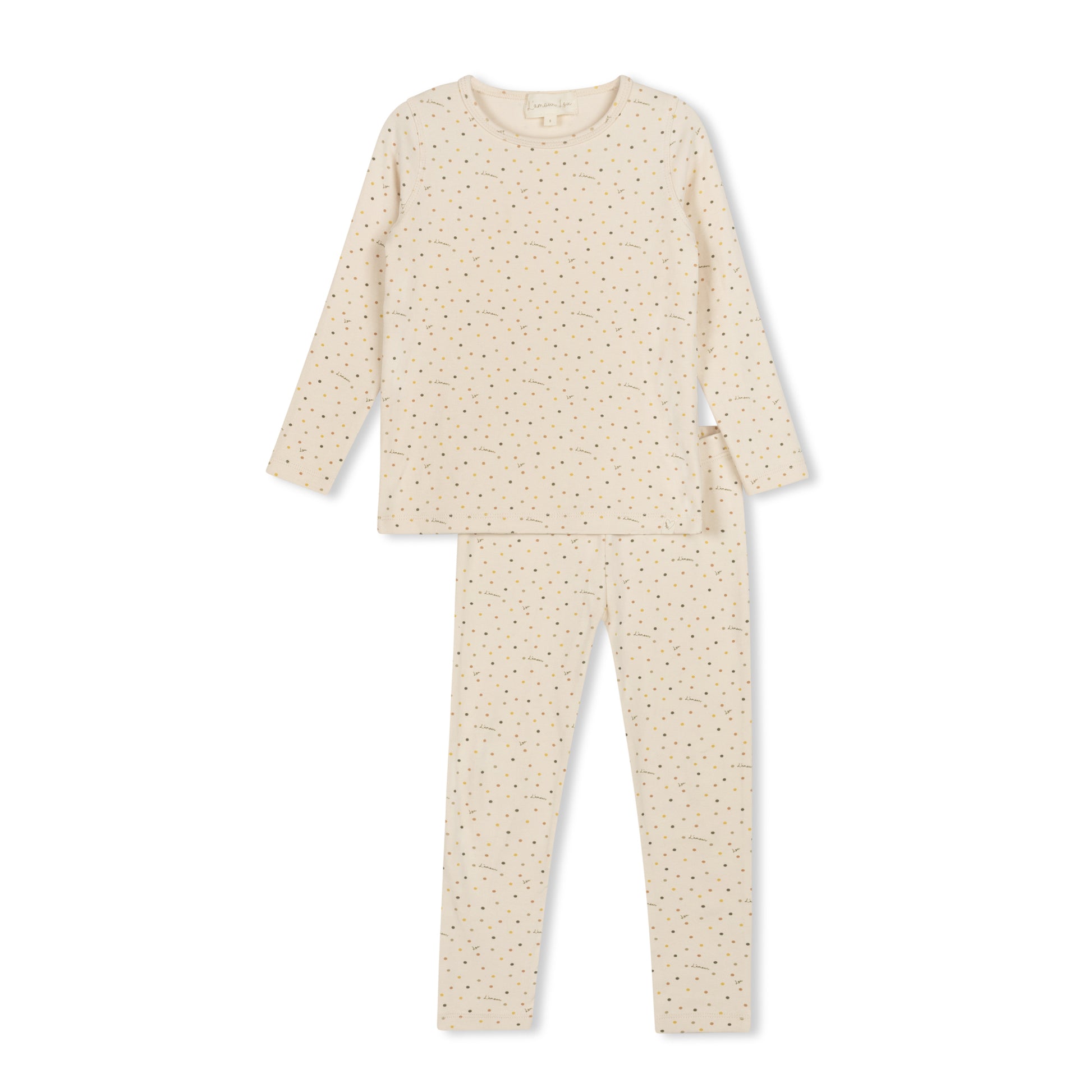 Taupe Vintage Dots Pajama