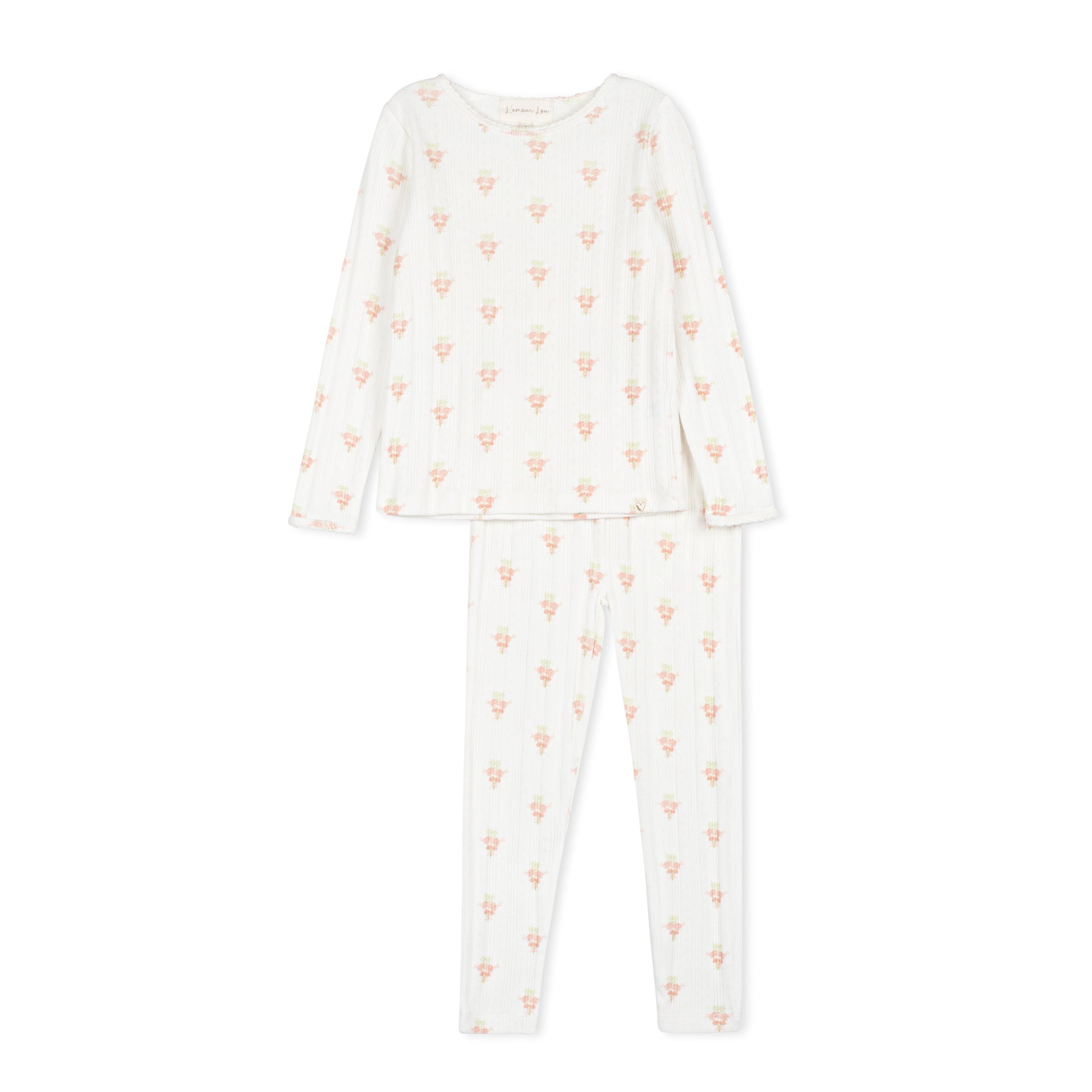 Flower Bouquet Pointelle Pajama
