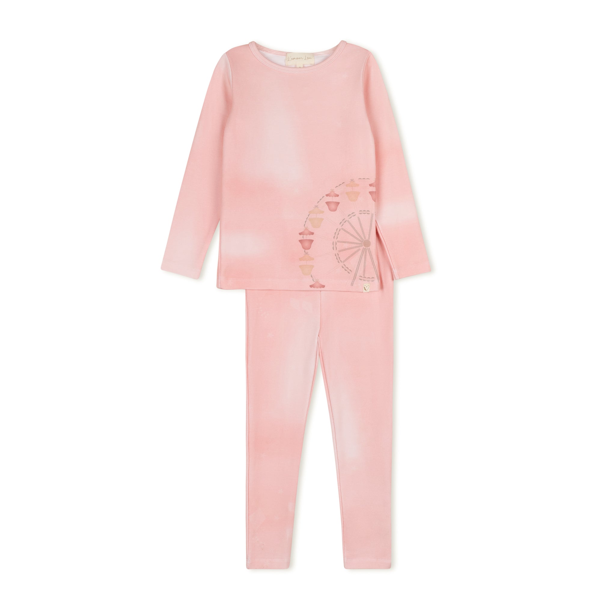 Pink Tie Dye Ferris Wheel Pajama