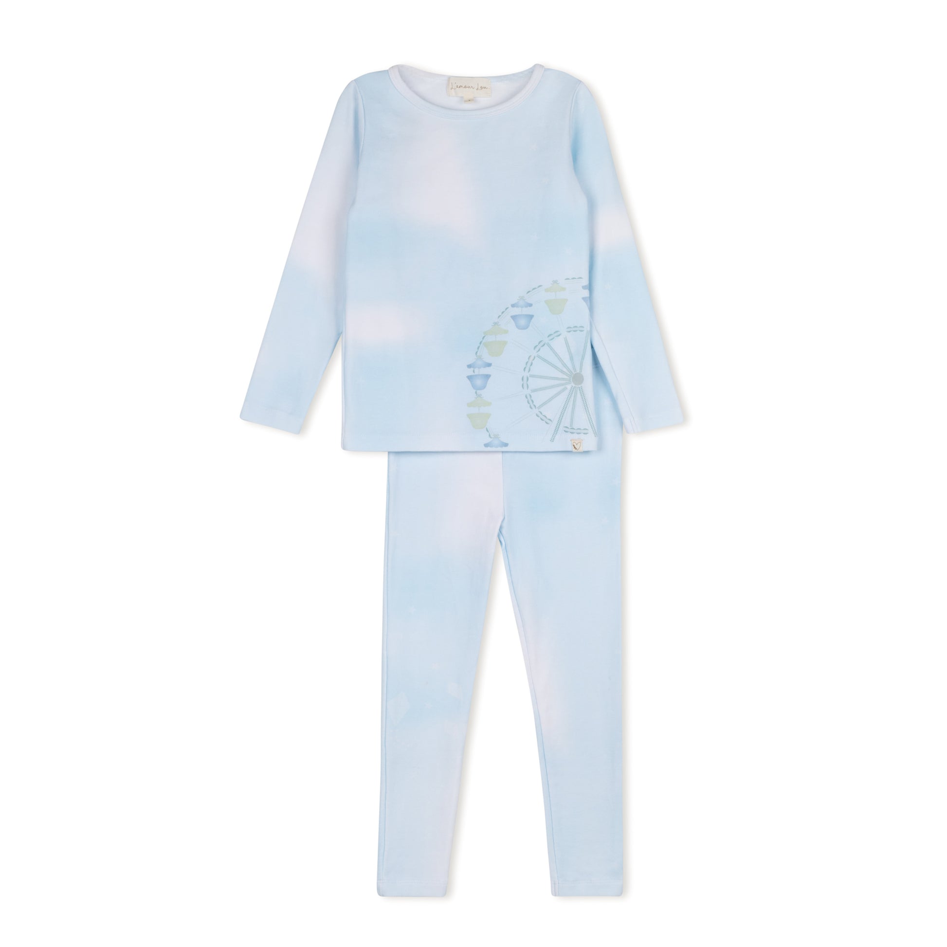 Blue Tye Dye Ferris Wheel Pajama