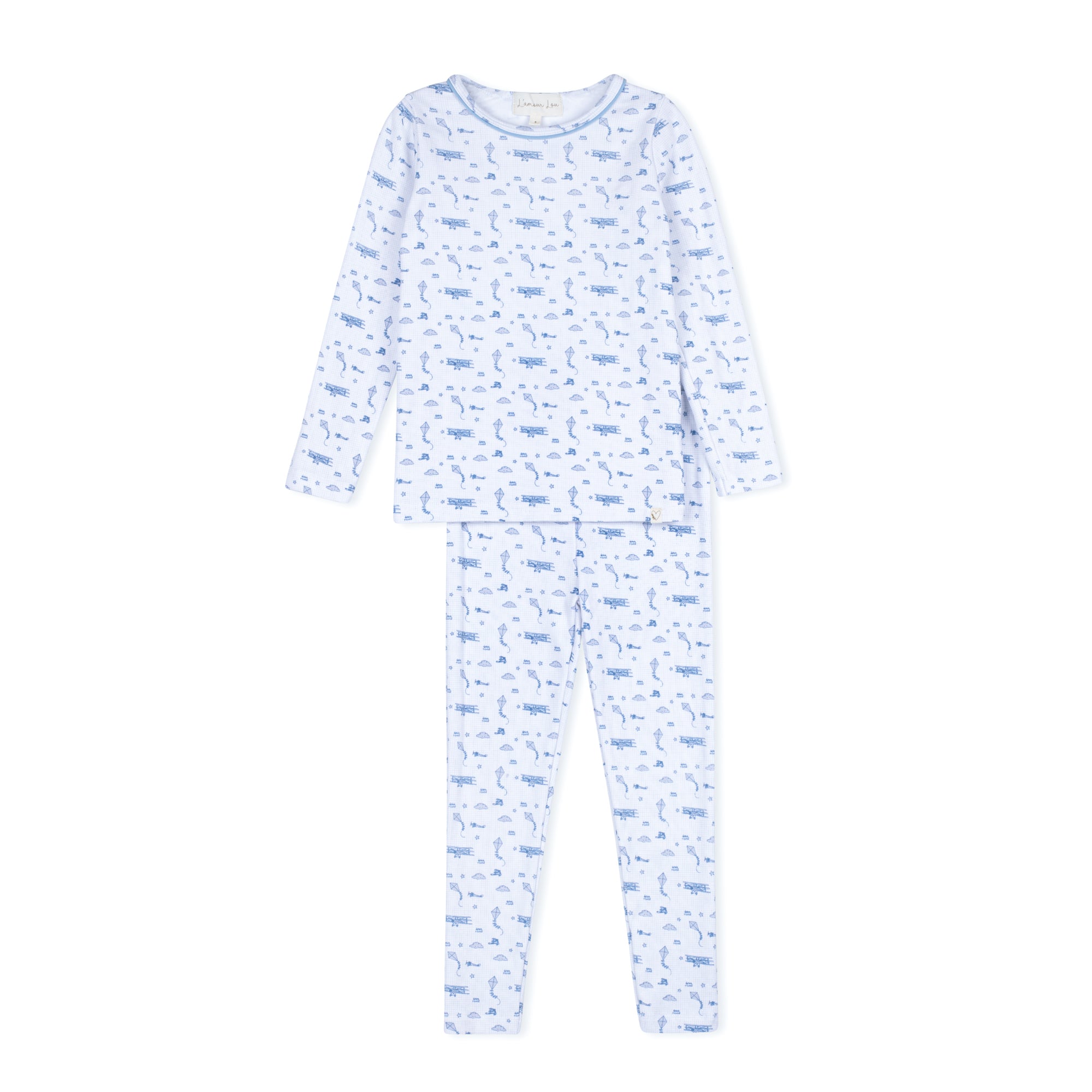 Blue Dreamy Vintage Sky Print Pajama