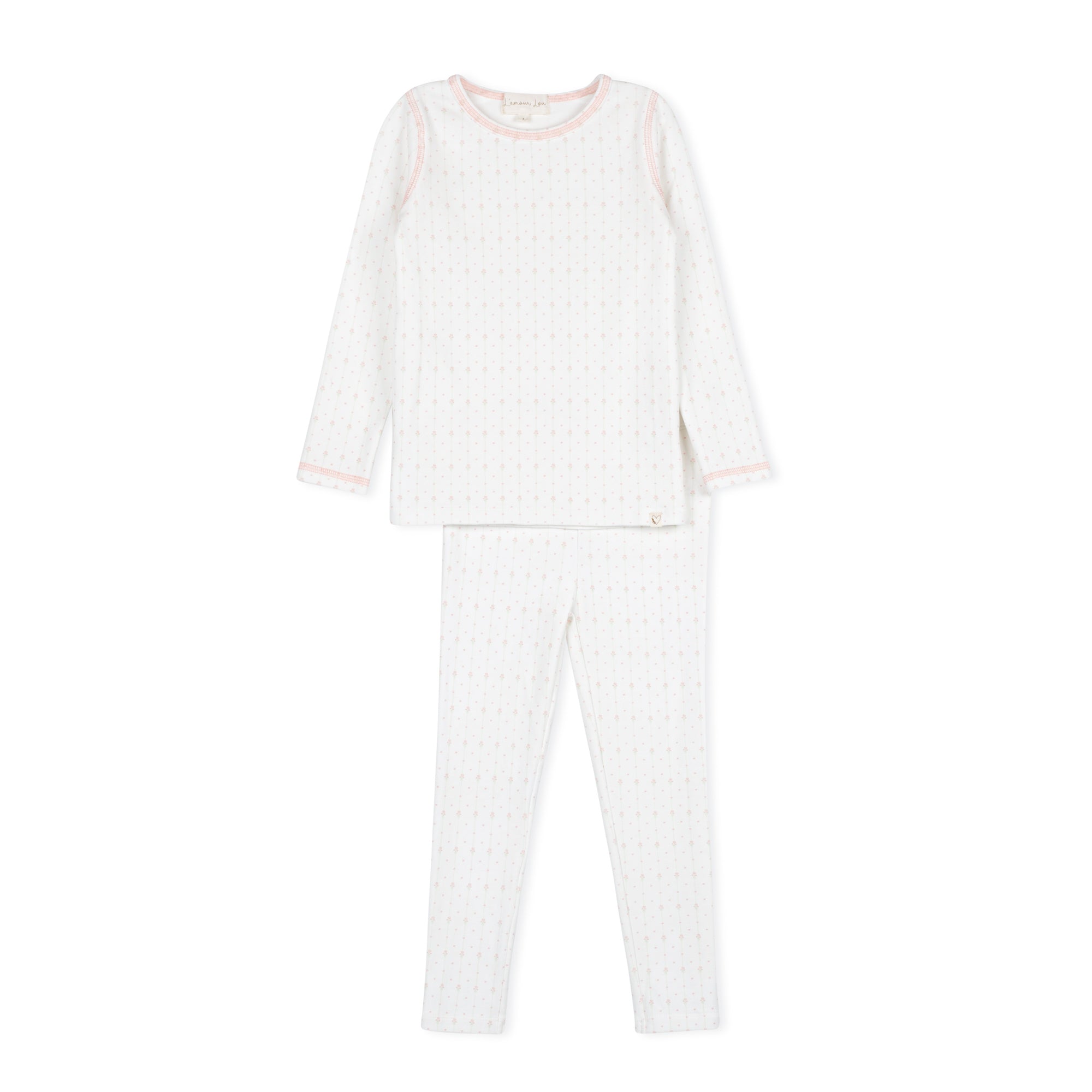 Pink Floral Striped Pajama