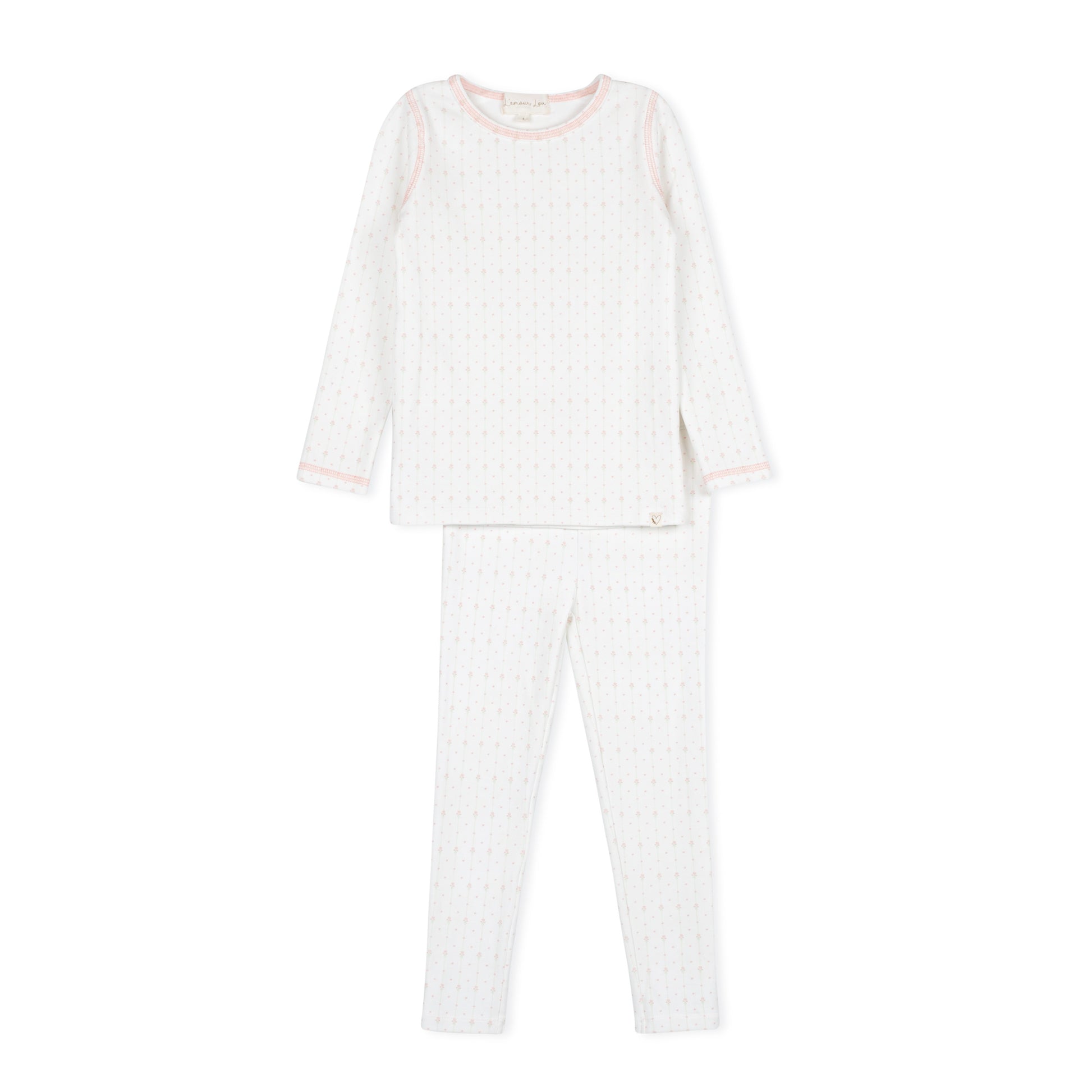 Pink Floral Striped Pajama