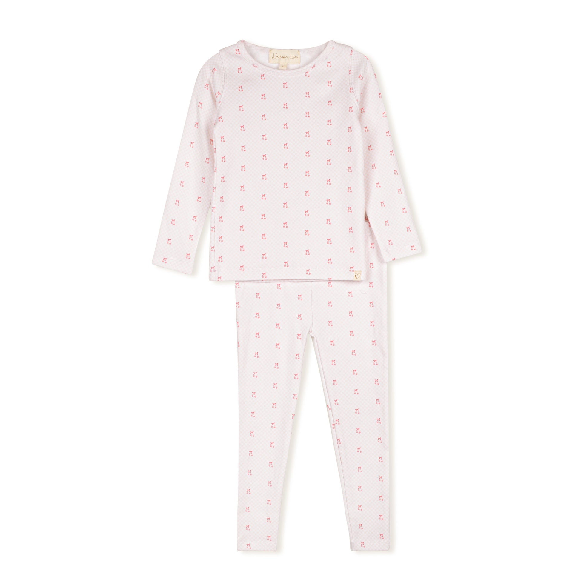 Pink Checkerboard Cherry Pajama