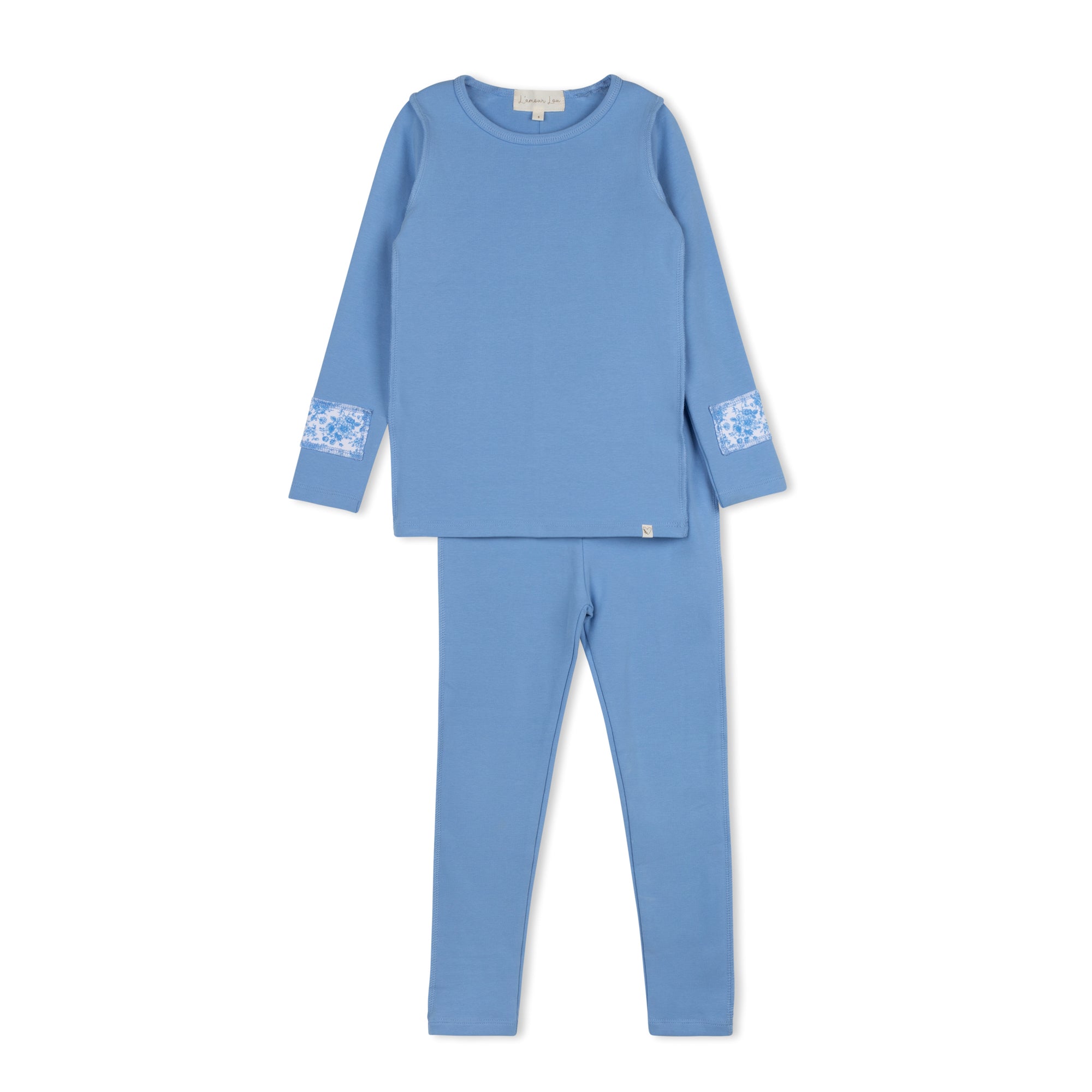 Crystal Blue inside Seams Patch Pajama