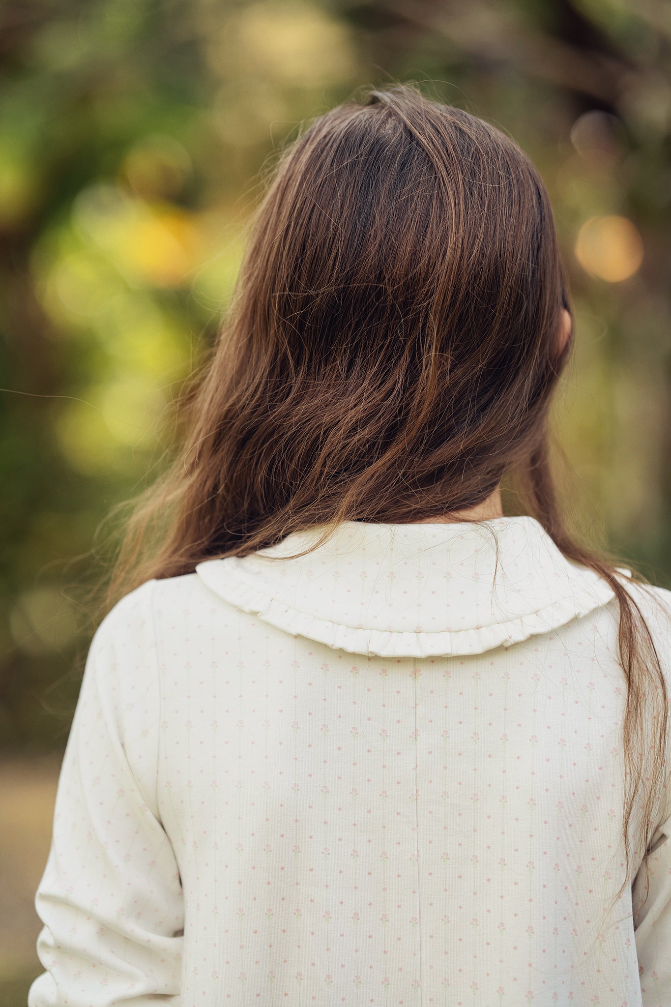 Pink Floral Striped Ruffle Nightgown