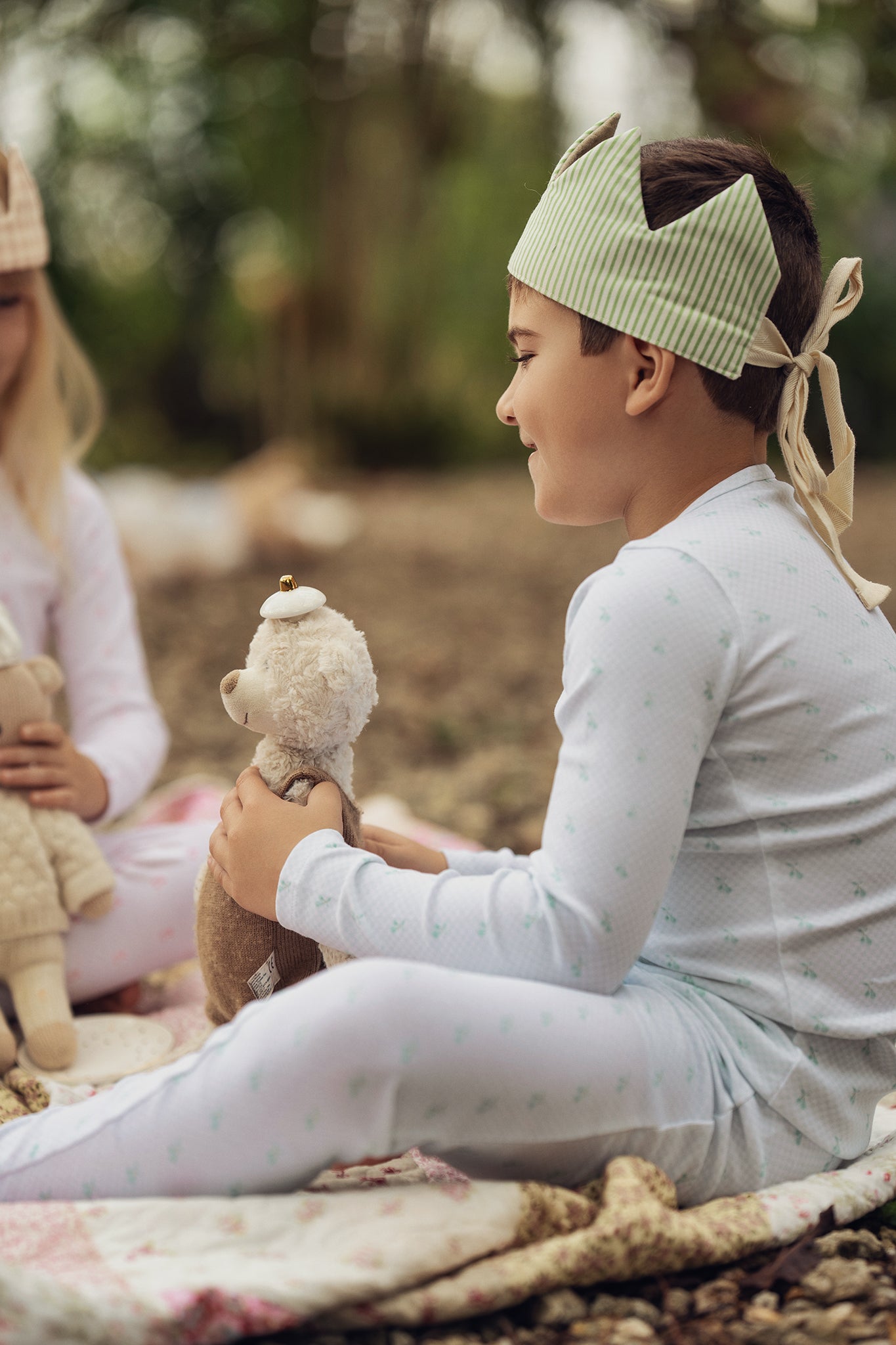 Spearmint Checkerboard Cherry Pajama