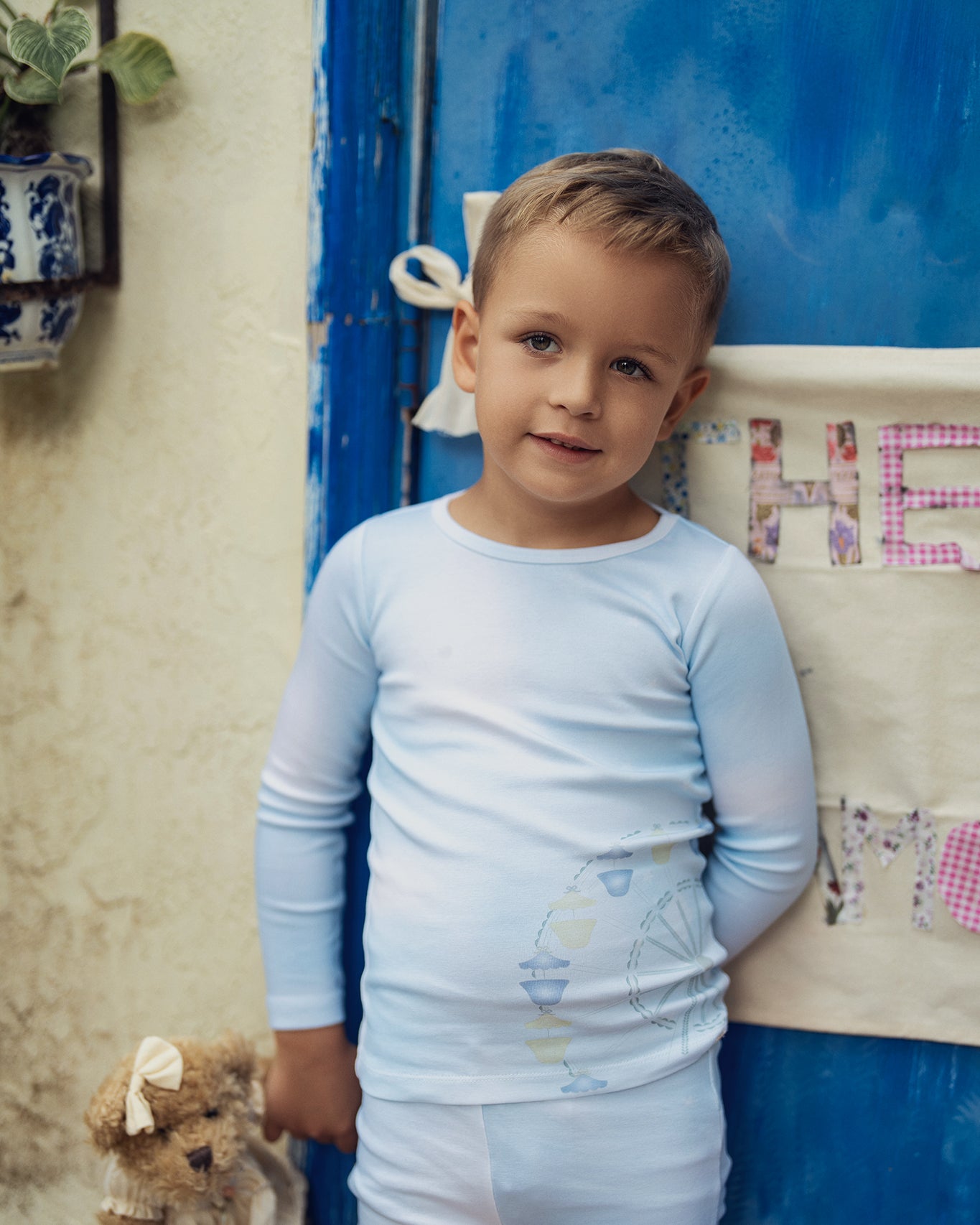 Blue Tye Dye Ferris Wheel Pajama