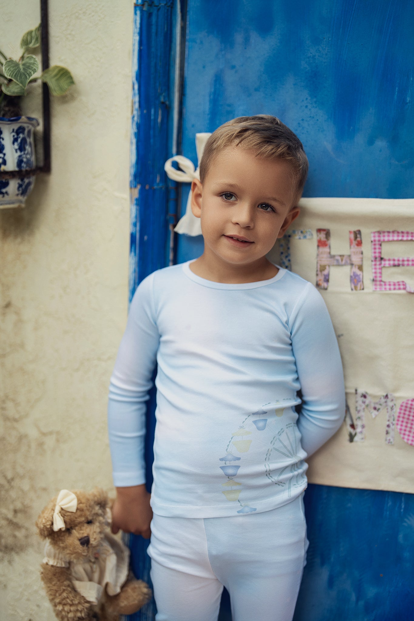 Blue Tye Dye Ferris Wheel Pajama