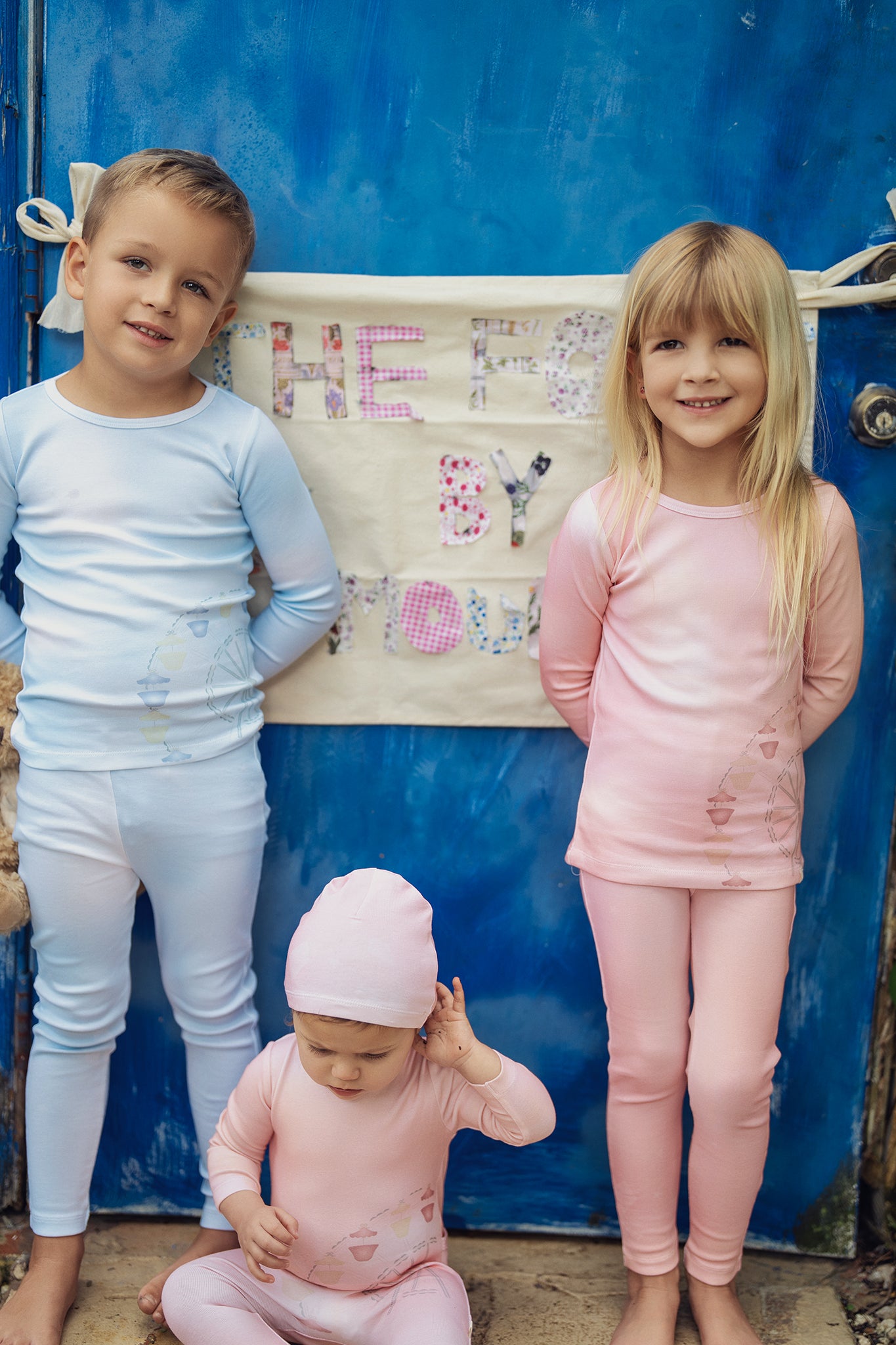 Blue Tye Dye Ferris Wheel Pajama