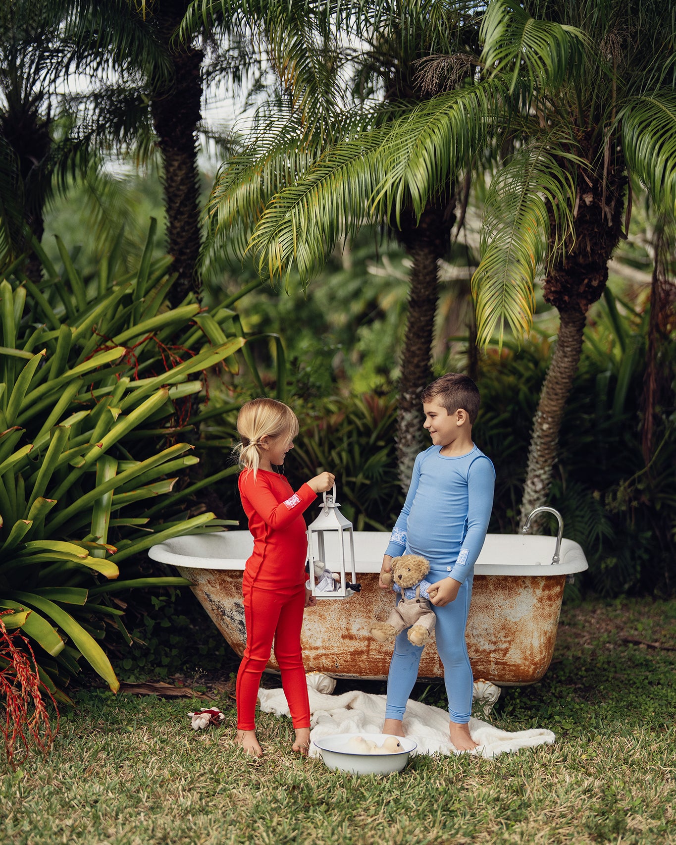 Candy Red Inside Seams Patch Pajama