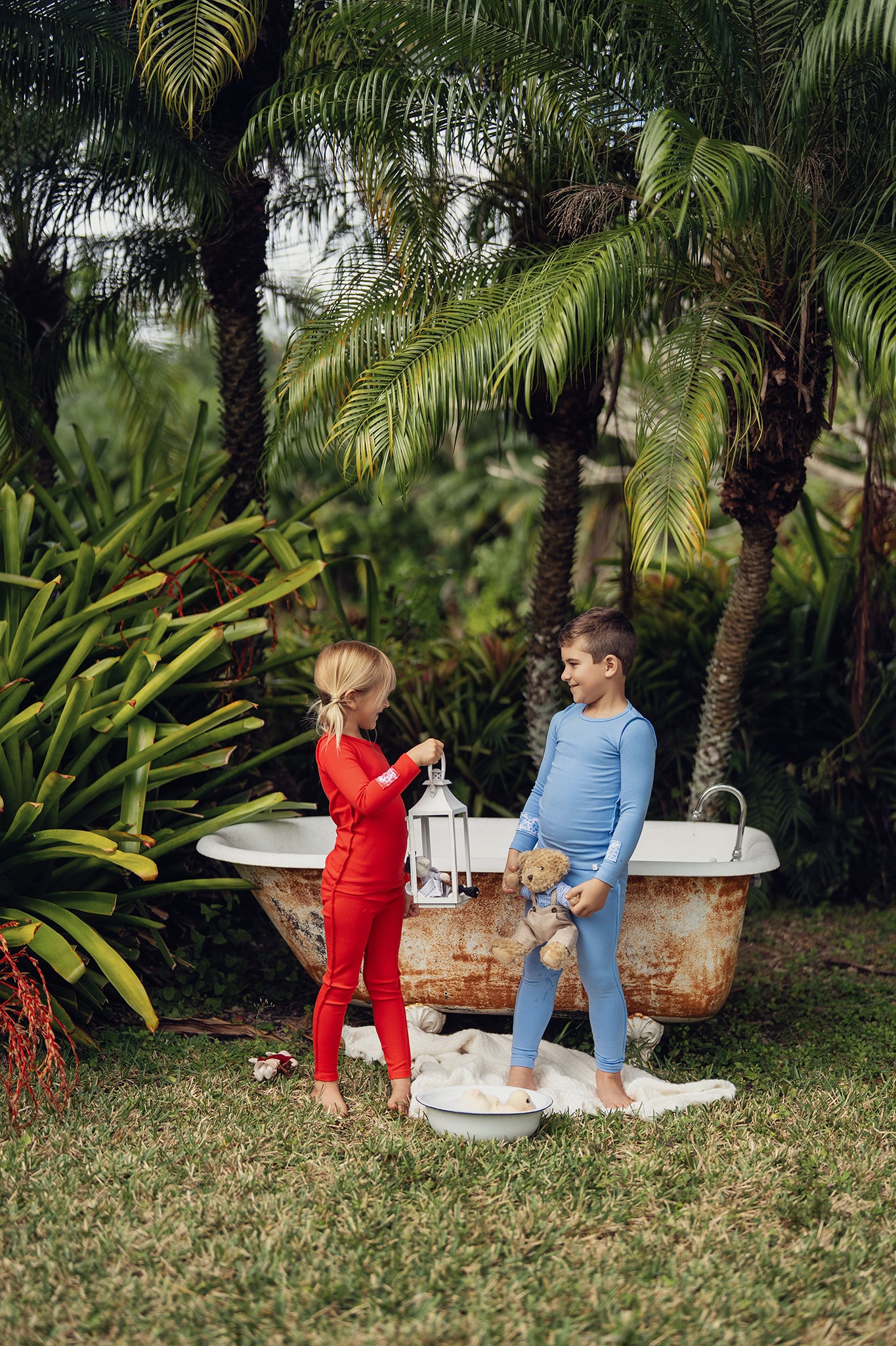 Candy Red Inside Seams Patch Pajama